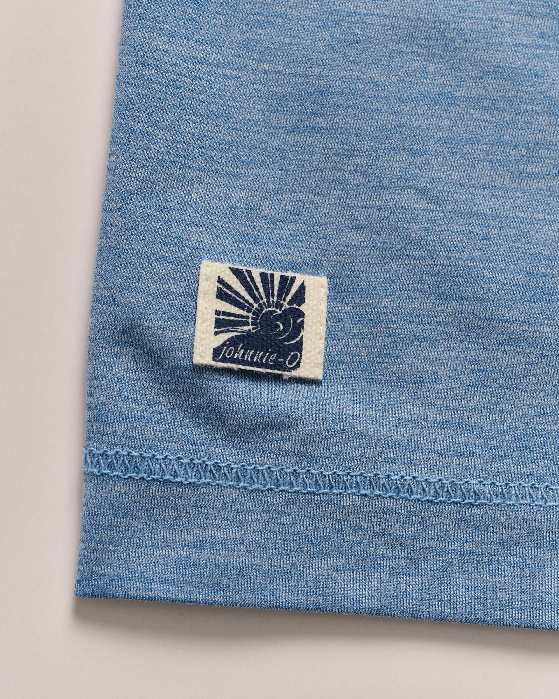 Johnnie-O Basin Performance Crew Neck Sun Shirt, Tide