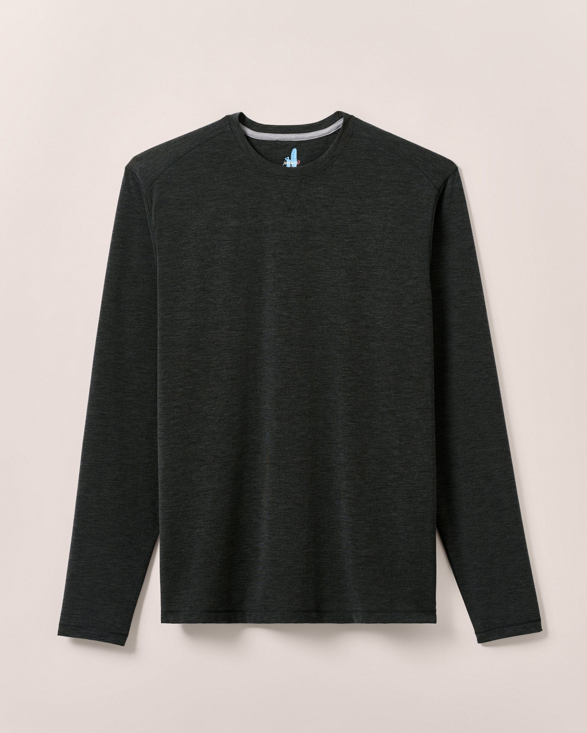 Johnnie-O The Course Performance T-Shirt - Long Sleeve, Heather Black