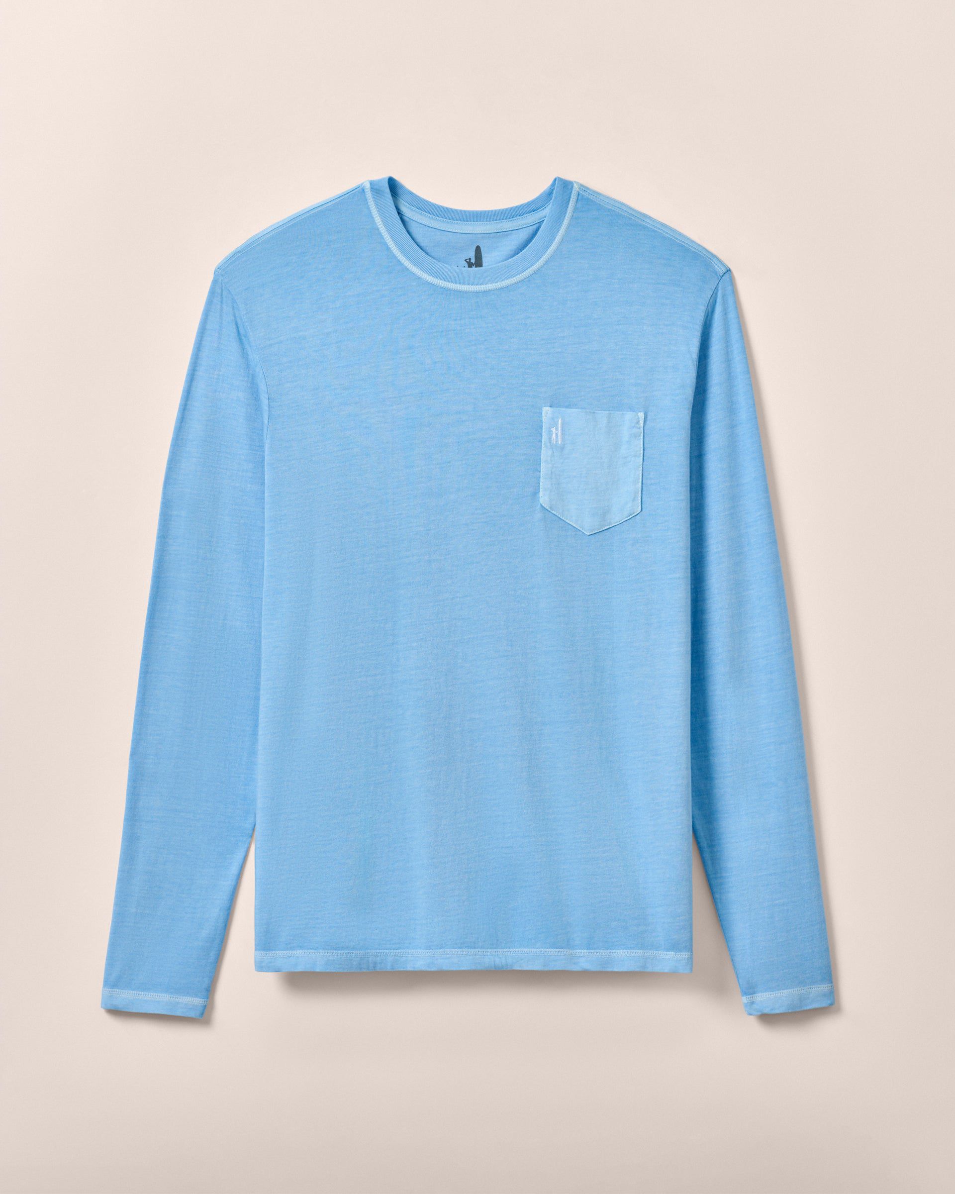 Johnnie-O Brennan Long Sleeve Cotton Blend T-Shirt, Maliblu