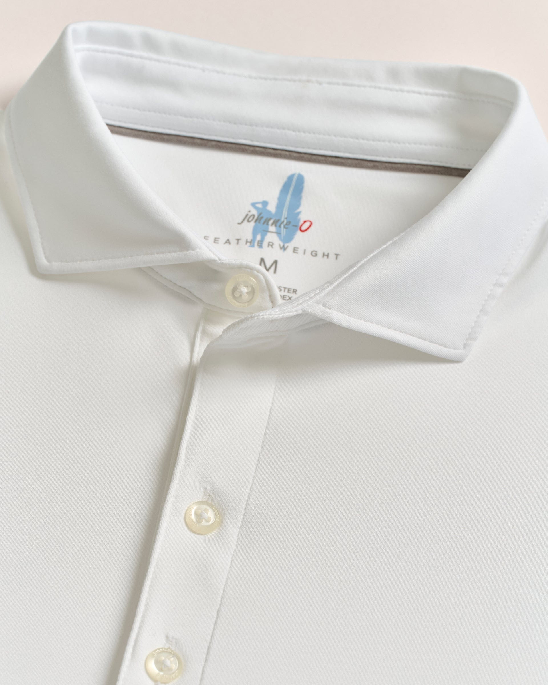 Johnnie-O Performance Featherweight Long Sleeve Polo, White
