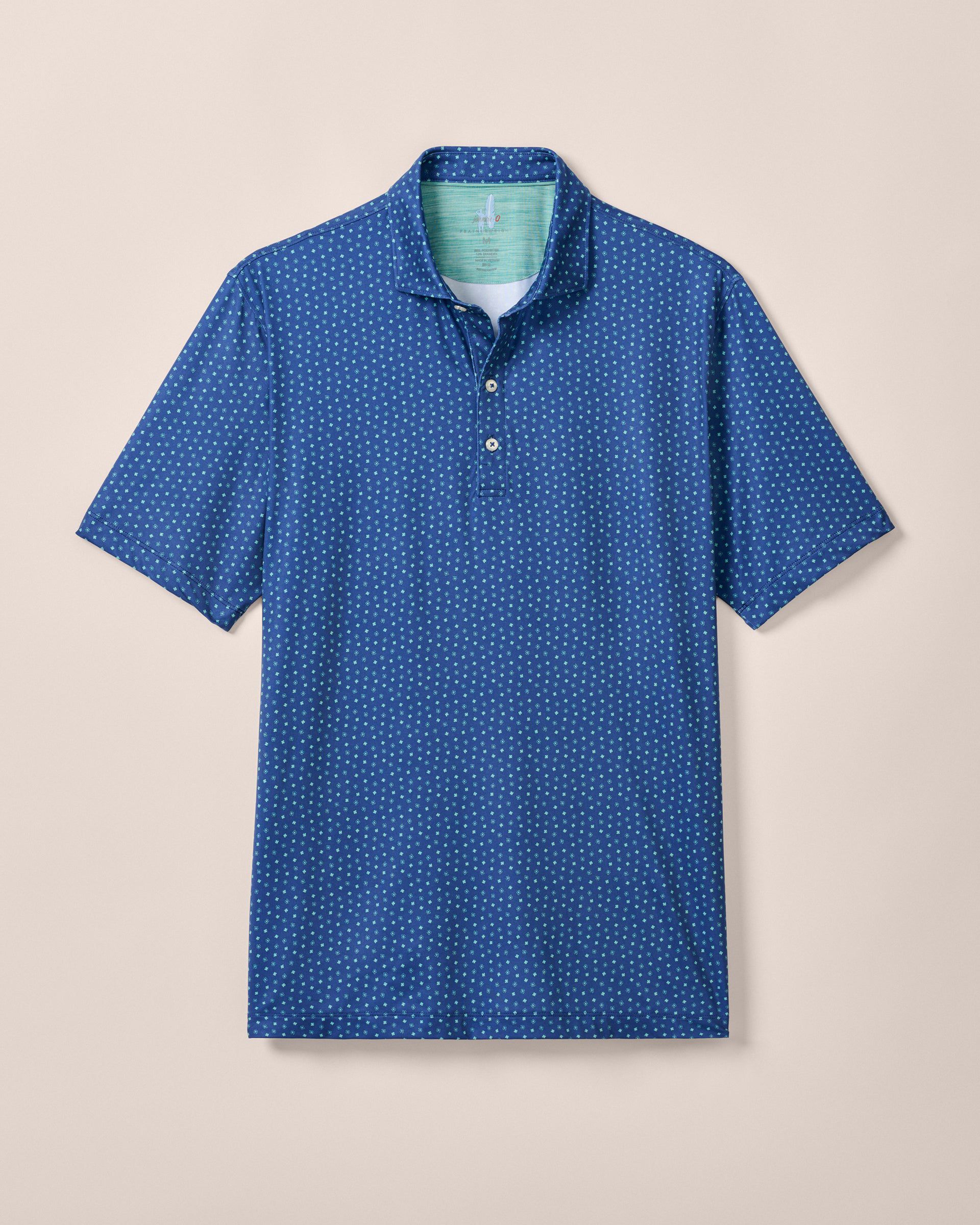 Johnnie-O Featherweight Performance Polo - Top O' The Morning, Lake