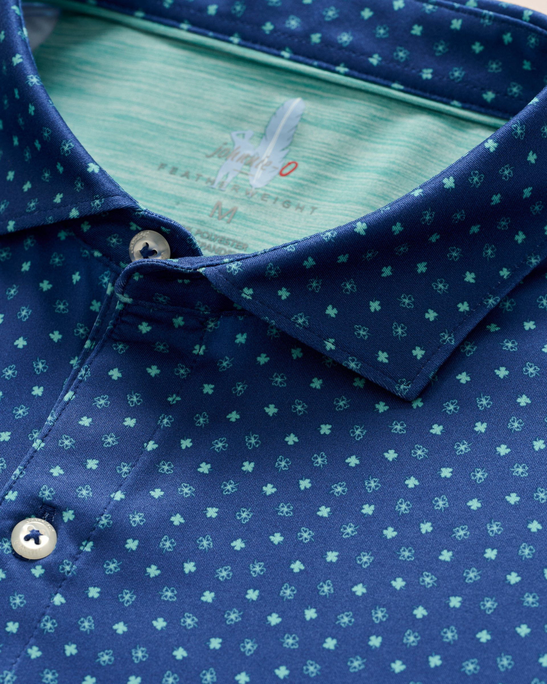 Johnnie-O Featherweight Performance Polo - Top O' The Morning, Lake