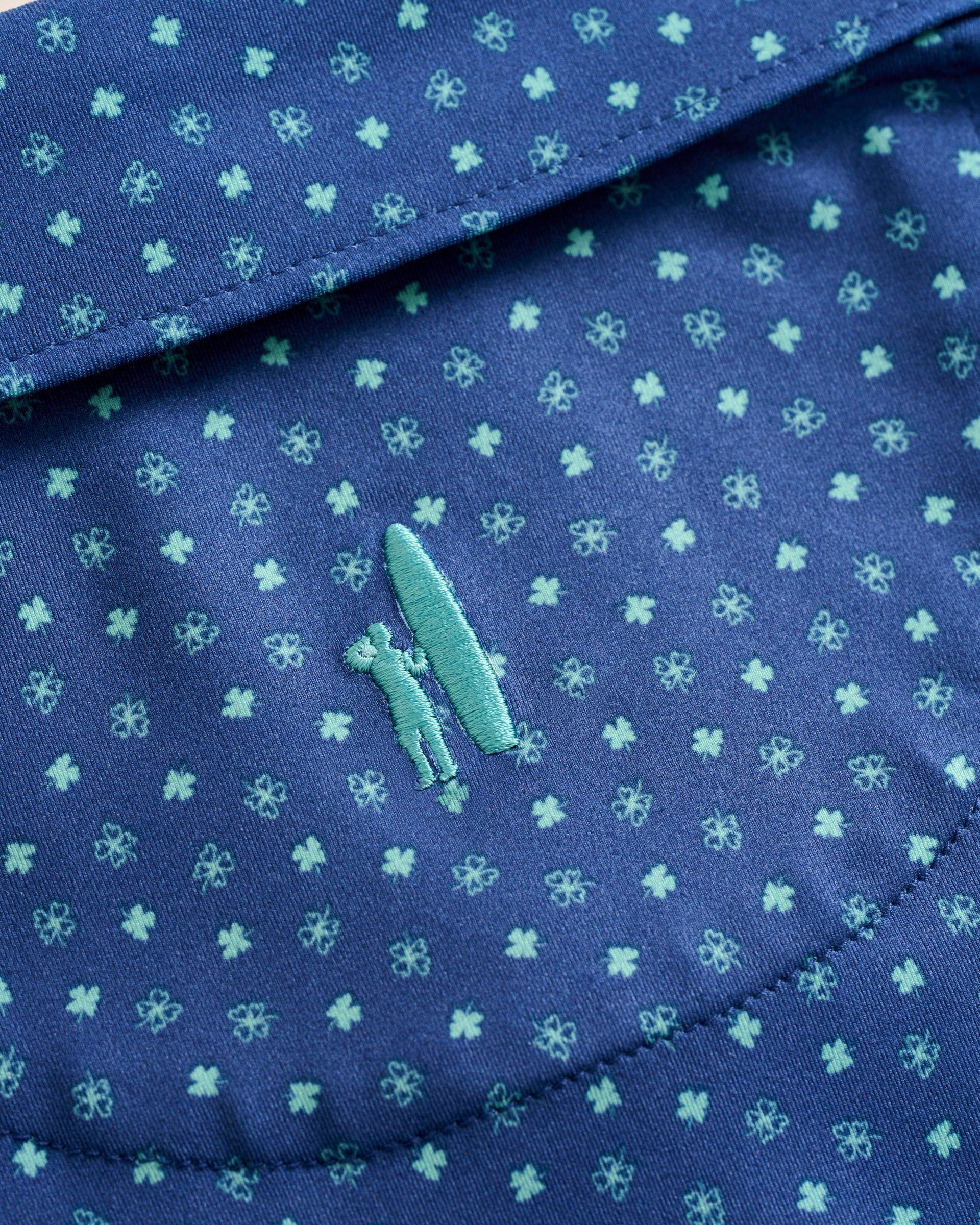 Johnnie-O Featherweight Performance Polo - Top O' The Morning, Lake