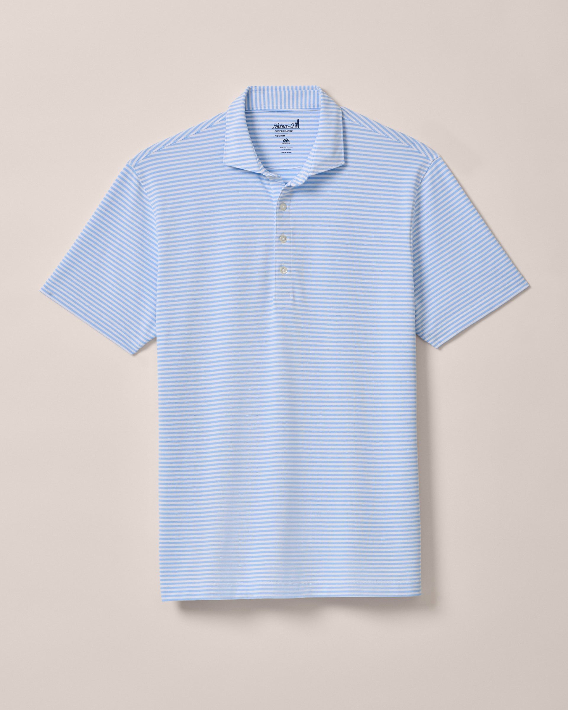 Johnnie-O Performance Mesh Polo - Stetson Stripe