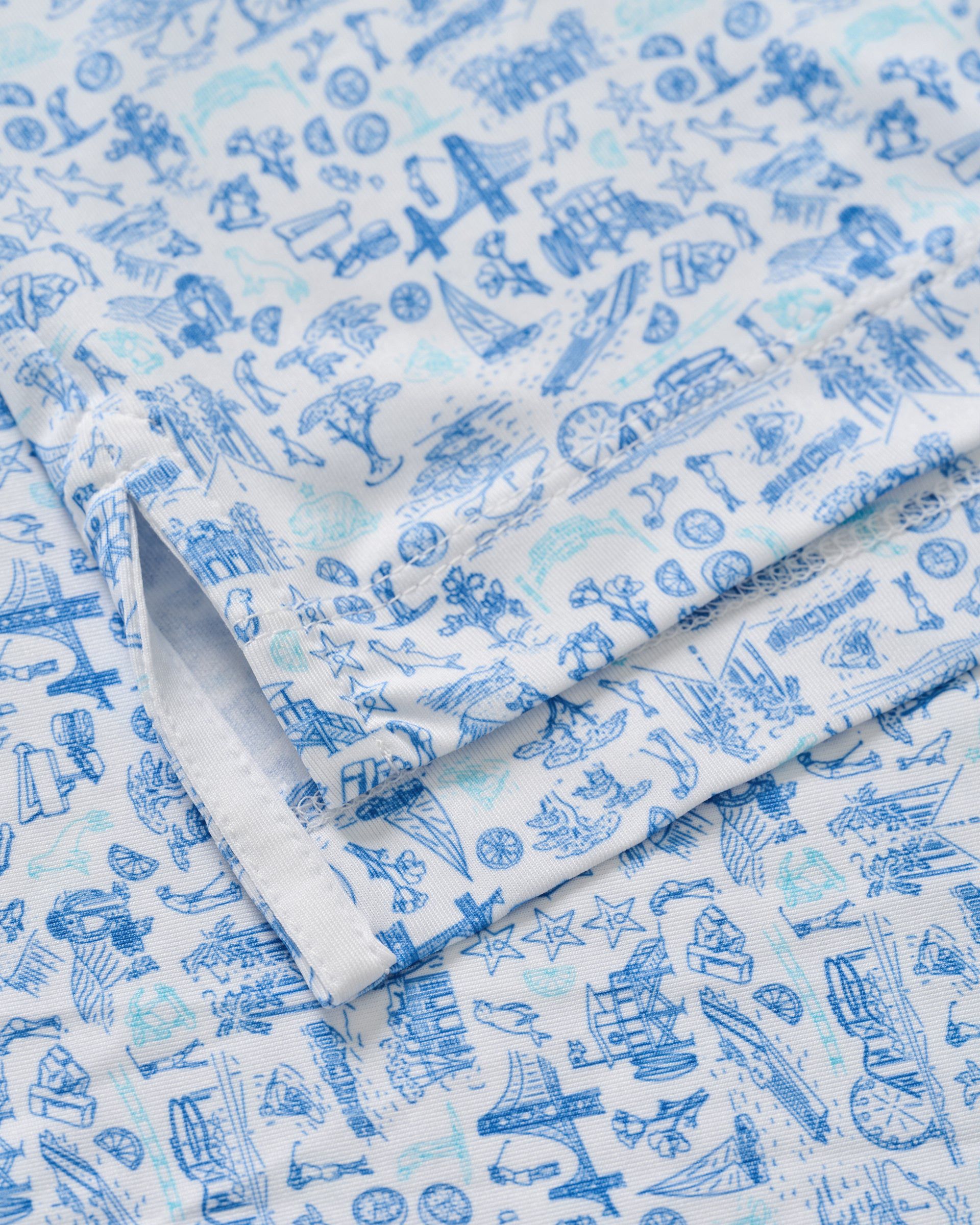 Johnnie-O Performance Jersey Polo - 20 Years of JO Print, Palisades Blue