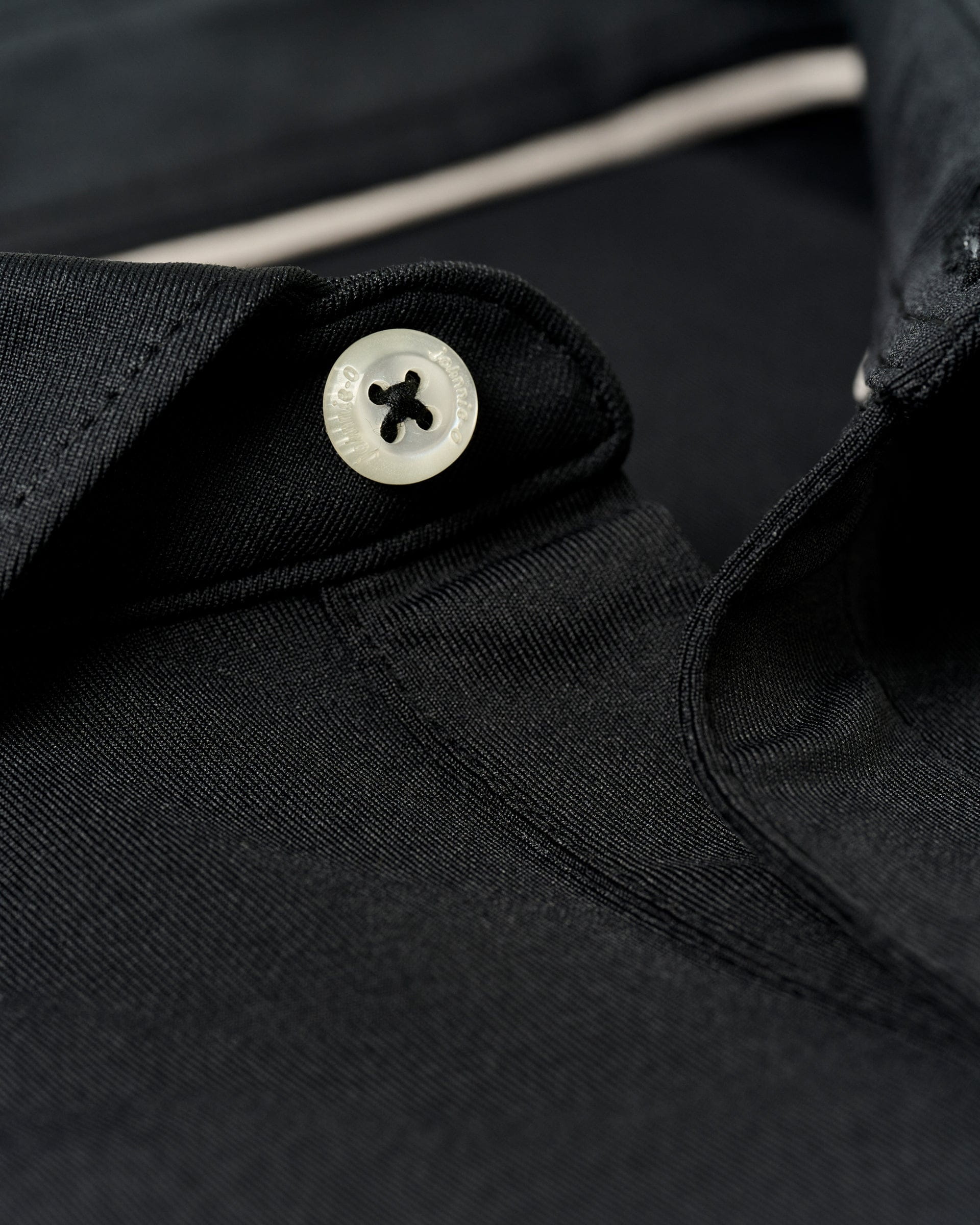 Johnnie-O Performance Jersey Polo - Birdie Solid, Black