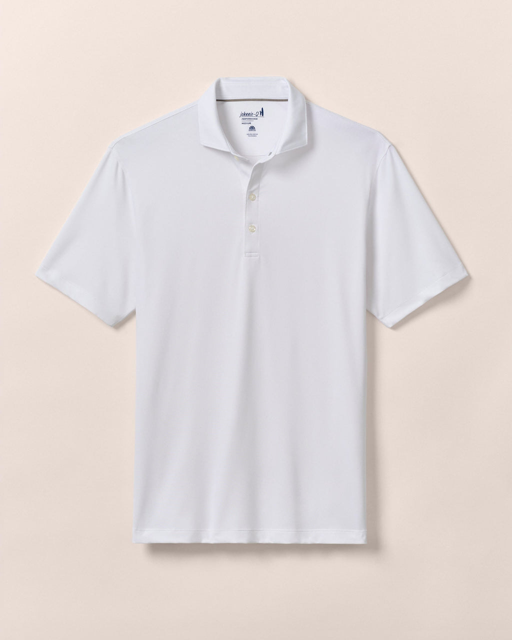 Johnnie-O Performance Jersey Polo - Birdie Solid, White