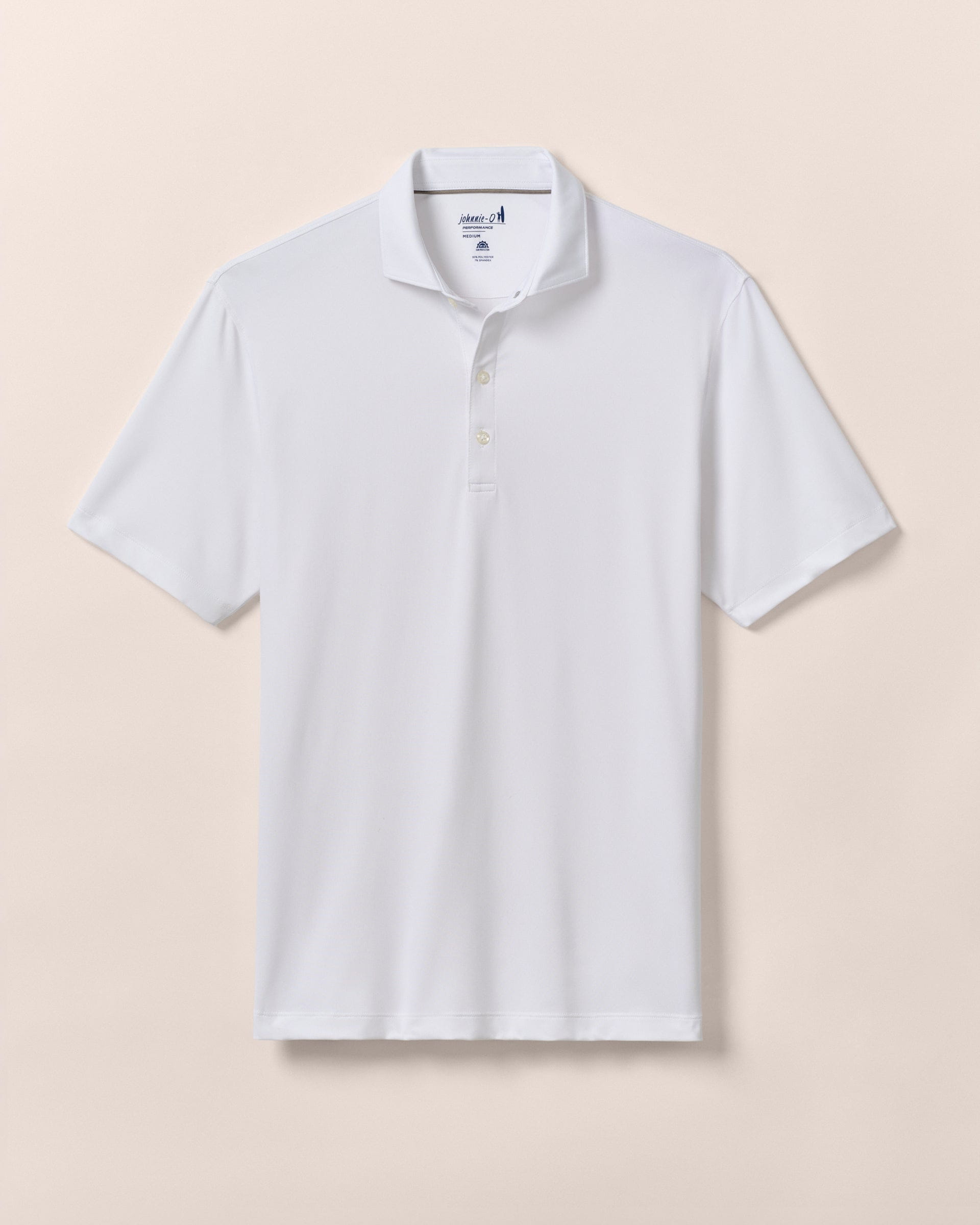 Johnnie-O Performance Jersey Polo - Birdie Solid, White