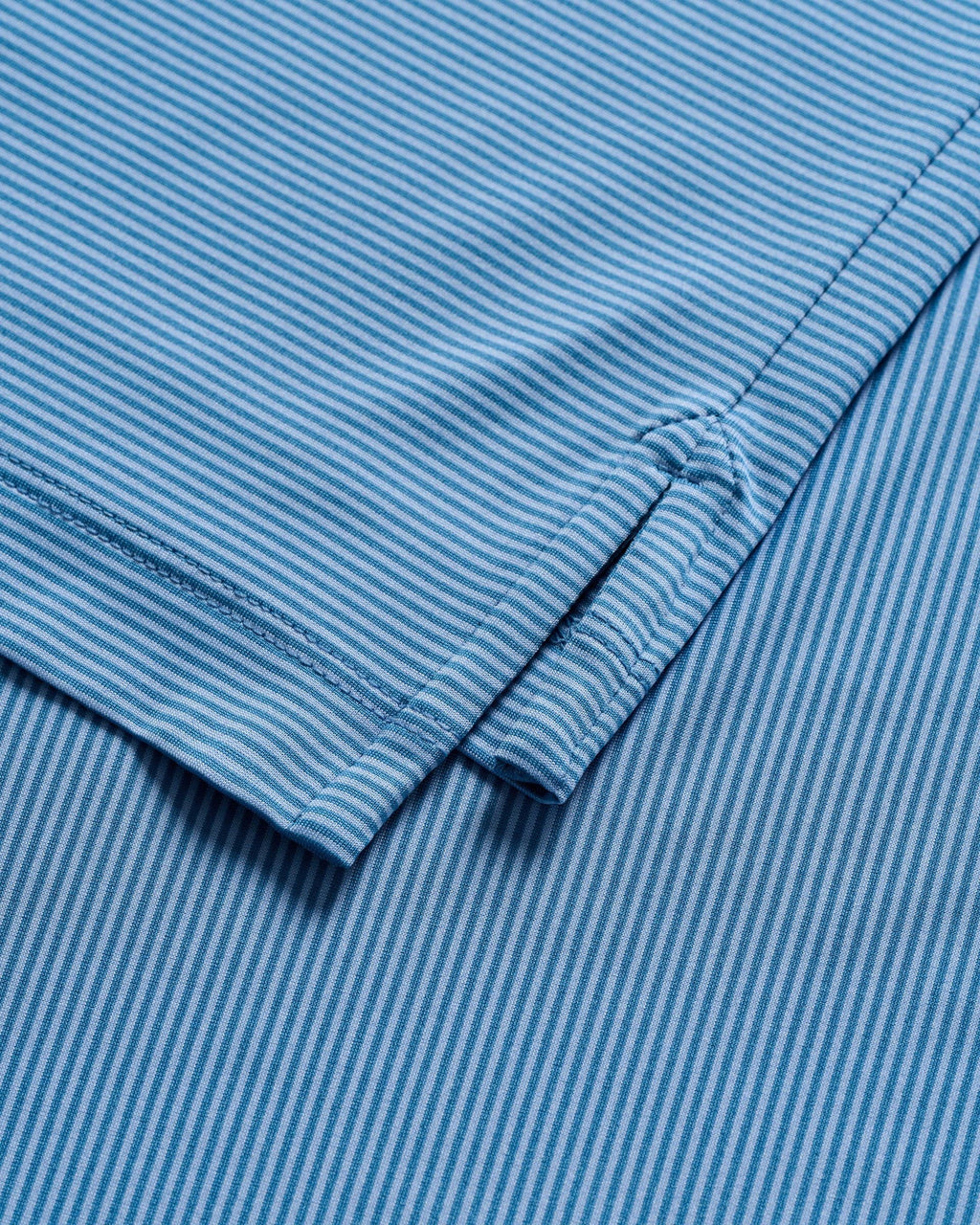 Johnnie-O Performance Jersey Polo - Lyndonn Stripe, Gulf Blue