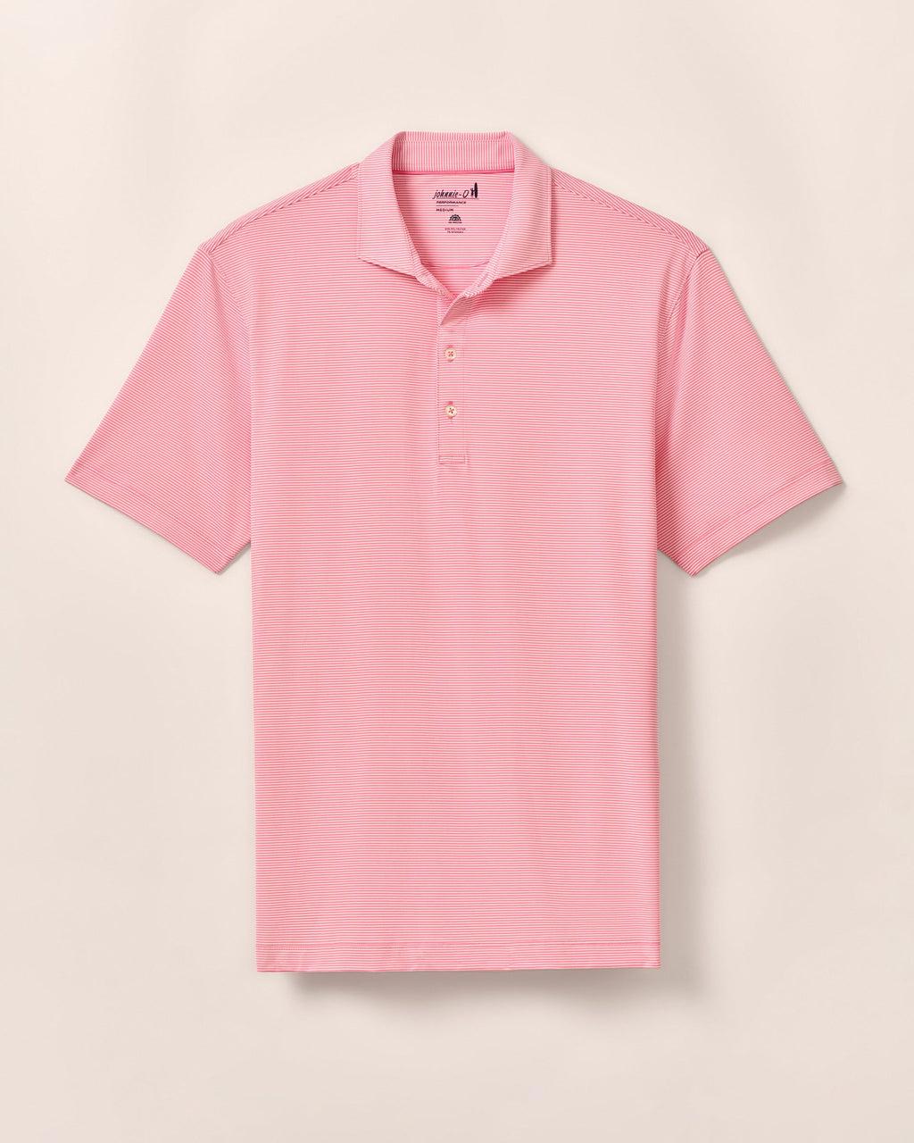 Johnnie-O Performance Jersey Polo - Lyndonn Stripe, Gulf Blue