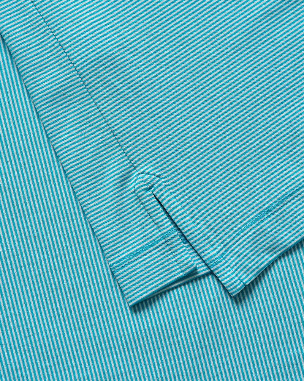 Johnnie-O Performance Jersey Polo - Lyndonn Stripe, Gulf Blue