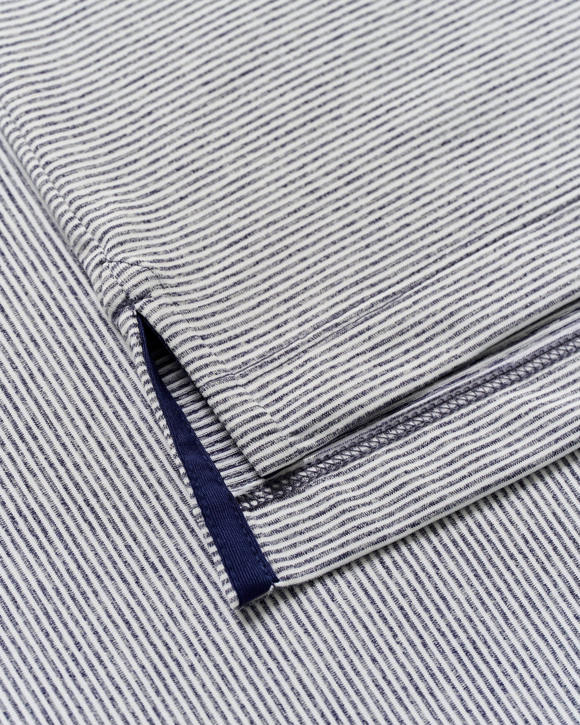 Johnnie-O Performance Jersey Polo - Lyndonn Stripe, Gulf Blue