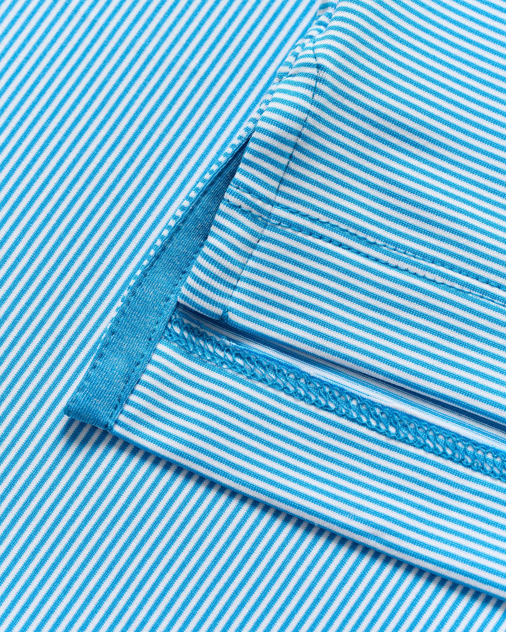 Johnnie-O Performance Jersey Polo - Lyndonn Stripe, Gulf Blue