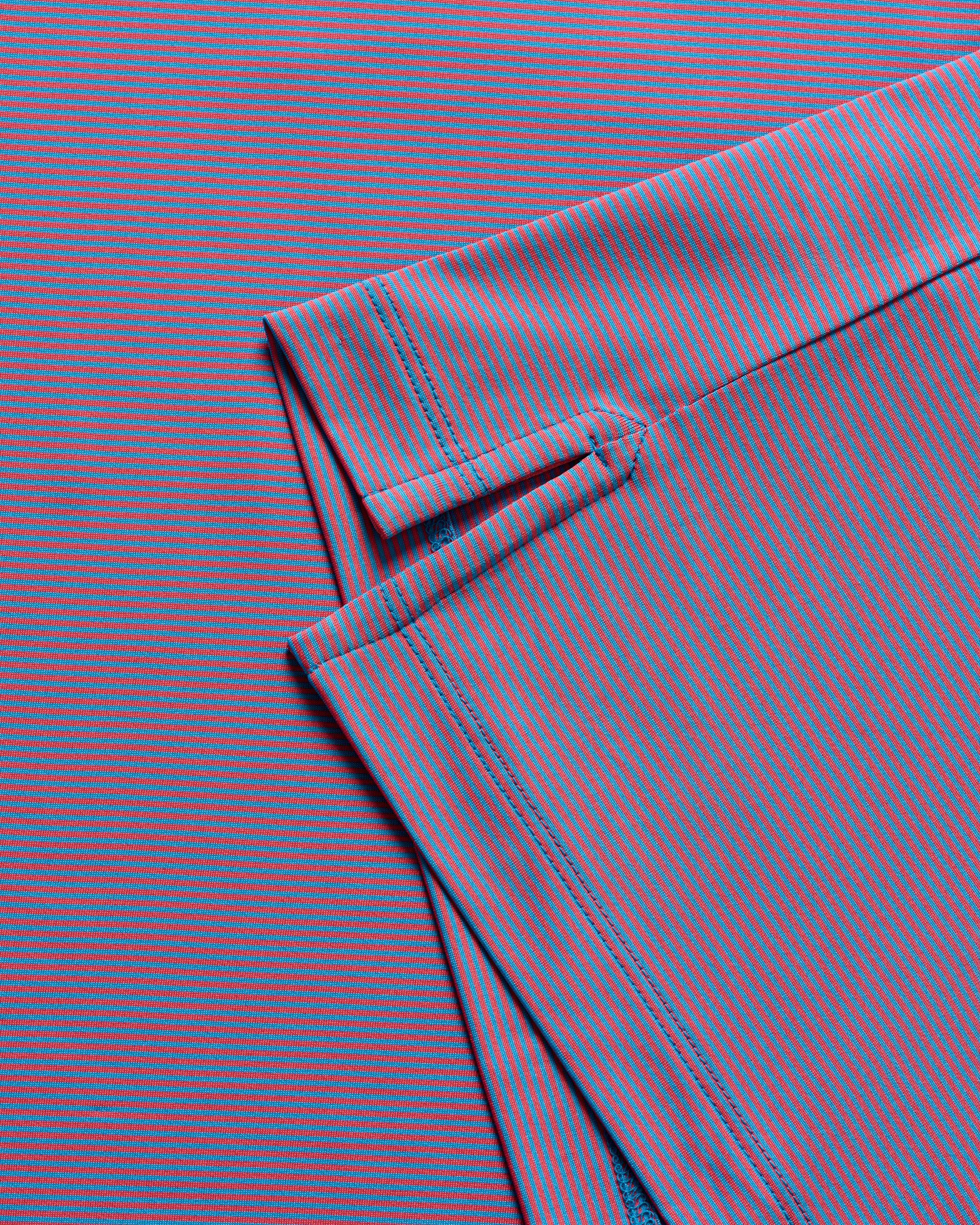 Johnnie-O Performance Jersey Polo - Lyndonn Stripe, Gulf Blue