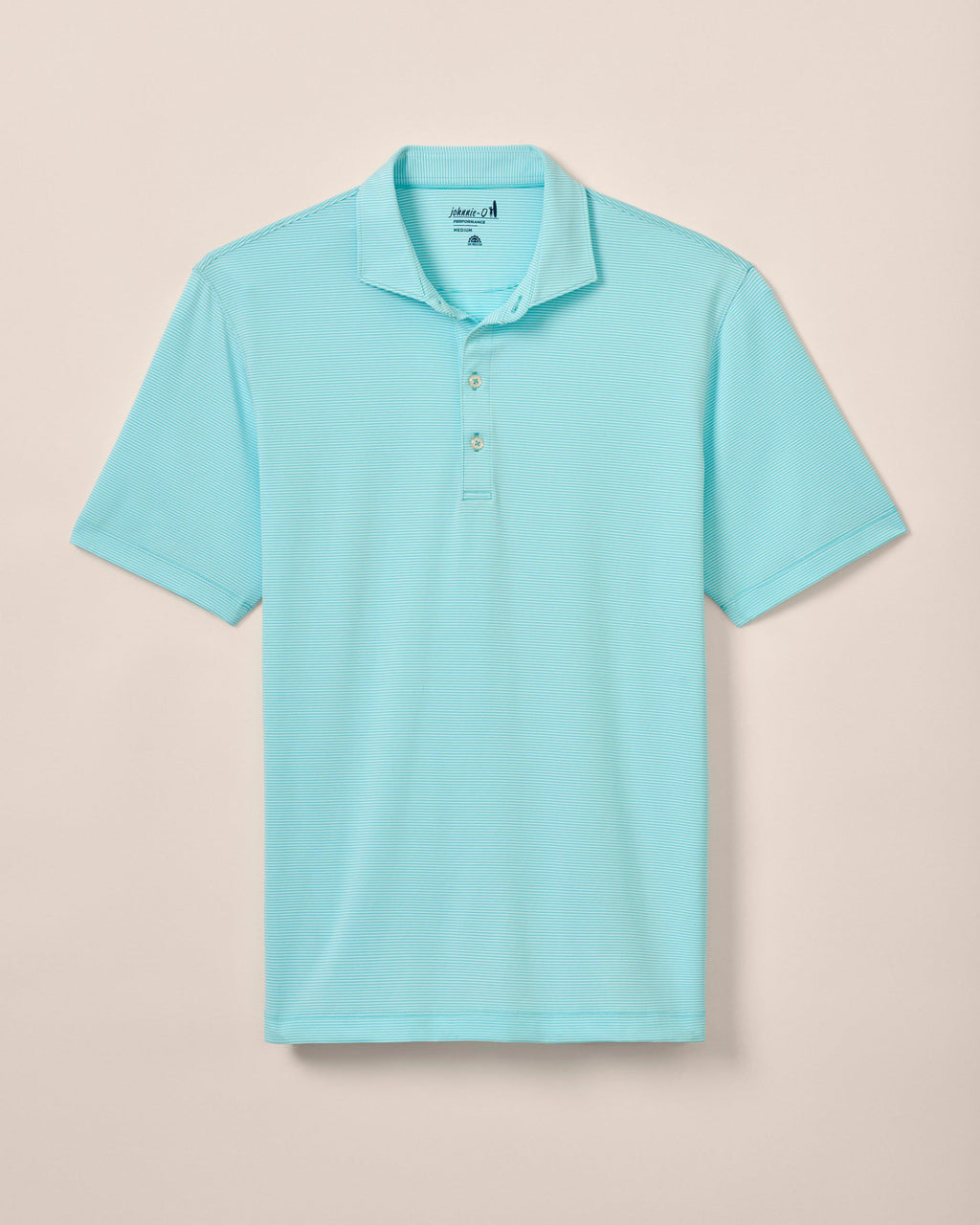 Johnnie-O Performance Jersey Polo - Lyndonn Stripe, Tarpon