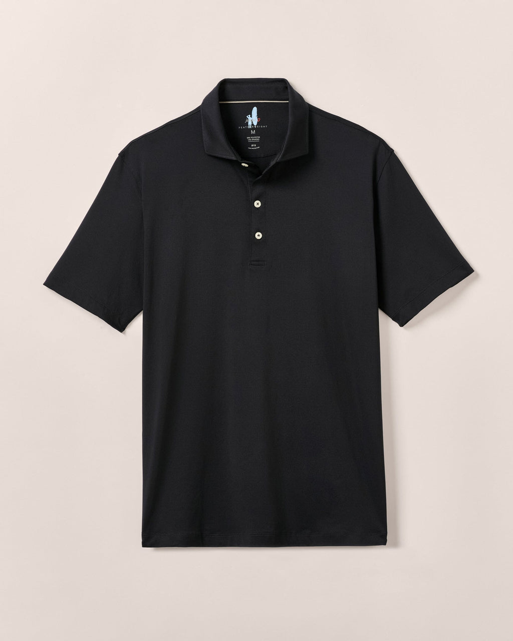 Johnnie-O Performance Featherweight Polo - Solid, Black