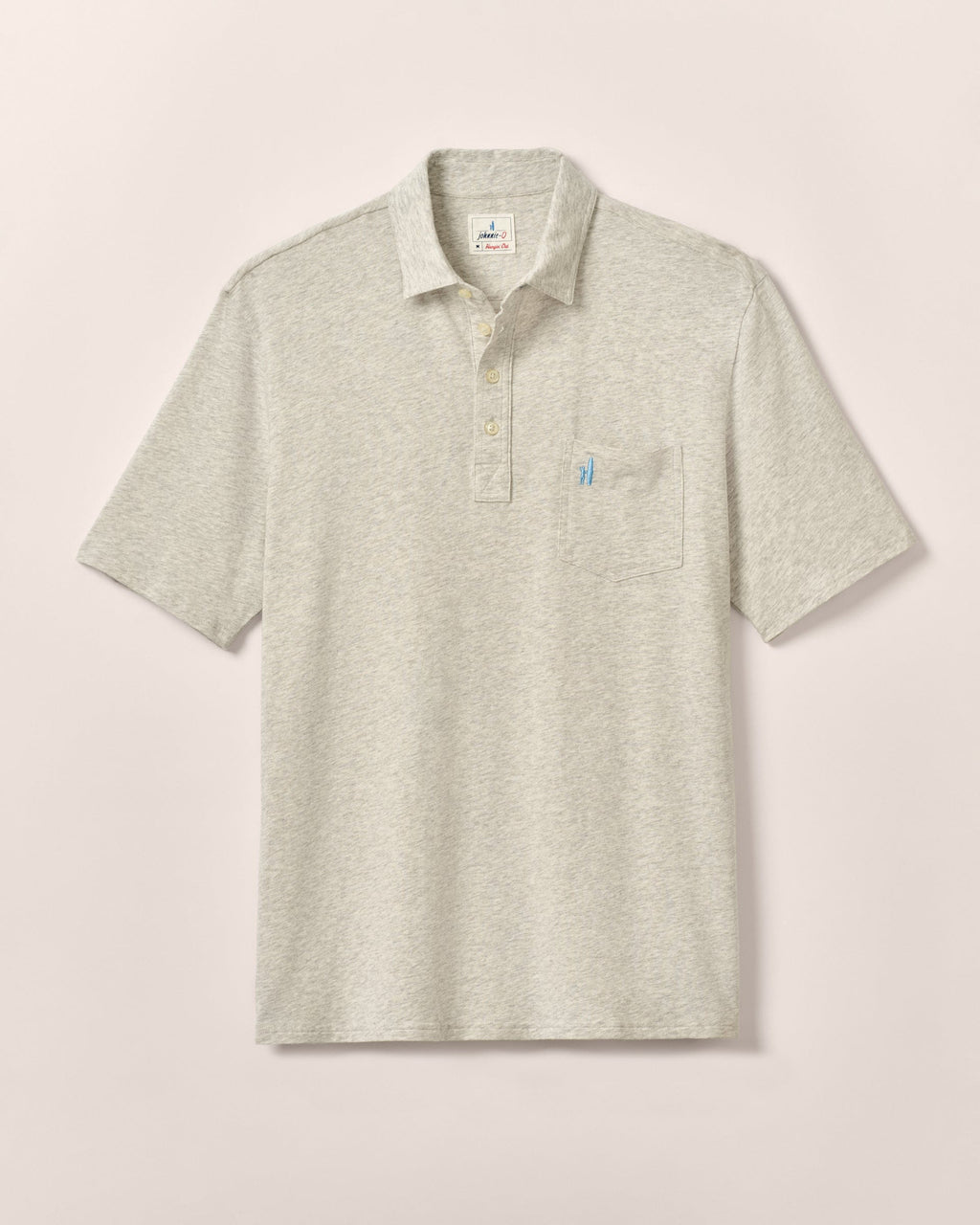 Johnnie-O Original 4-Button Polo - Heather Solid, Heather Gray