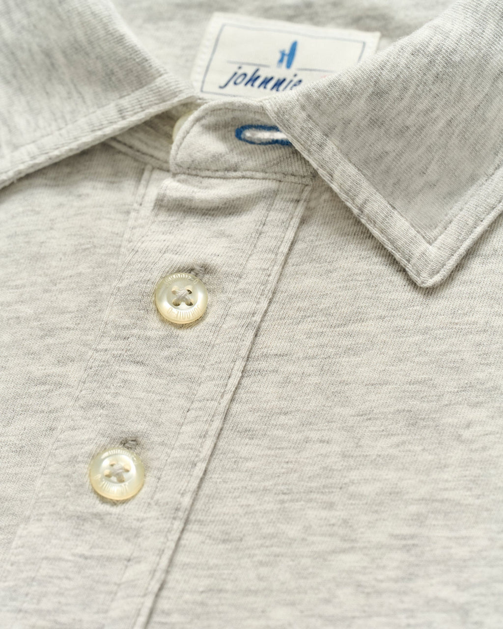 Johnnie-O Original 4-Button Polo - Heather Solid, Heather Gray