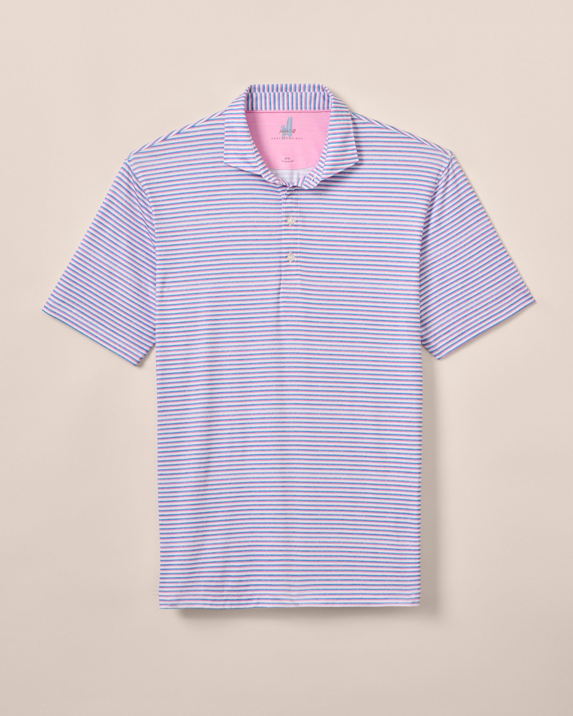 Johnnie-O Featherweight Performance Polo - Warwick Stripe