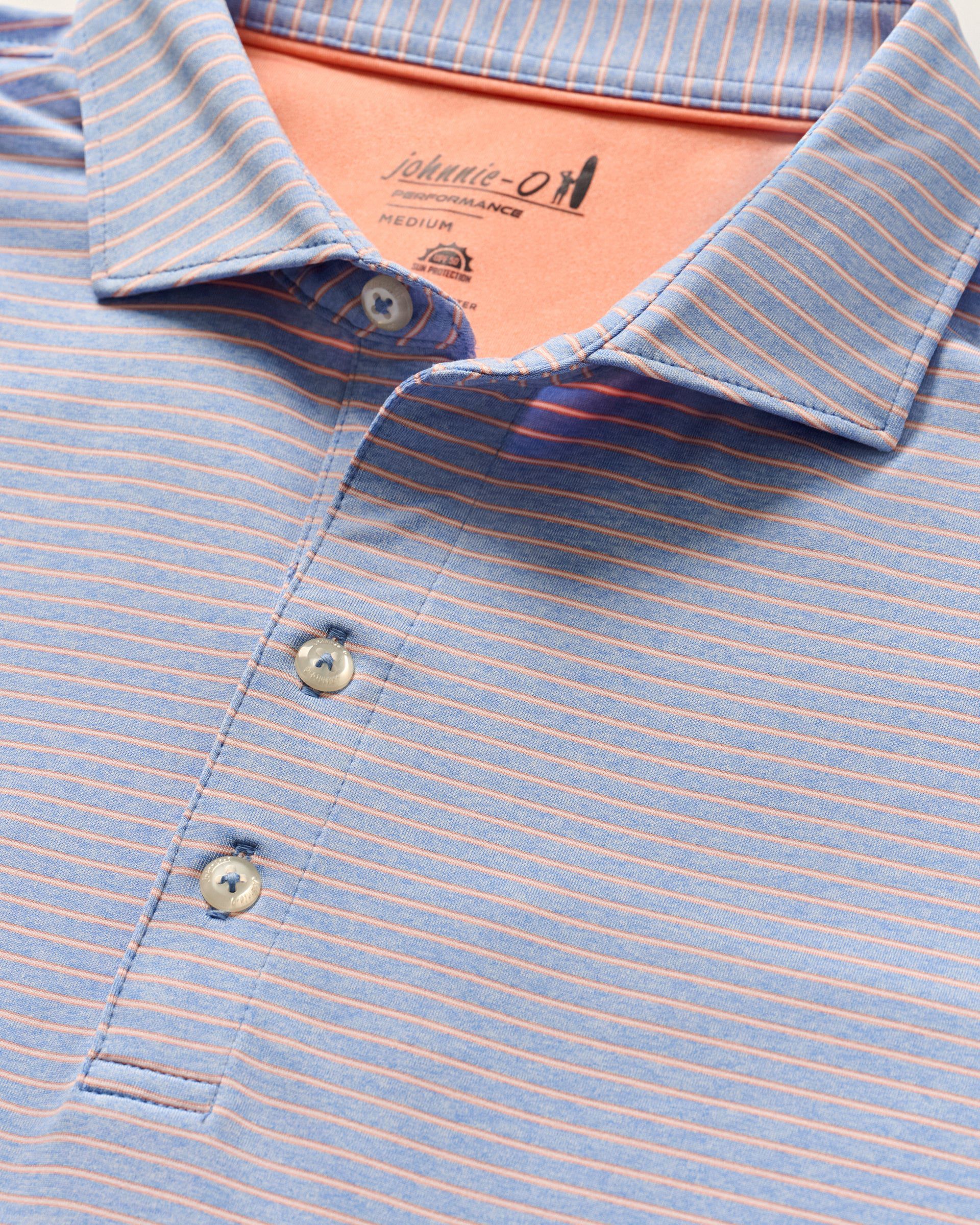 Johnnie-O Performance Jersey Polo - Michael Stripe