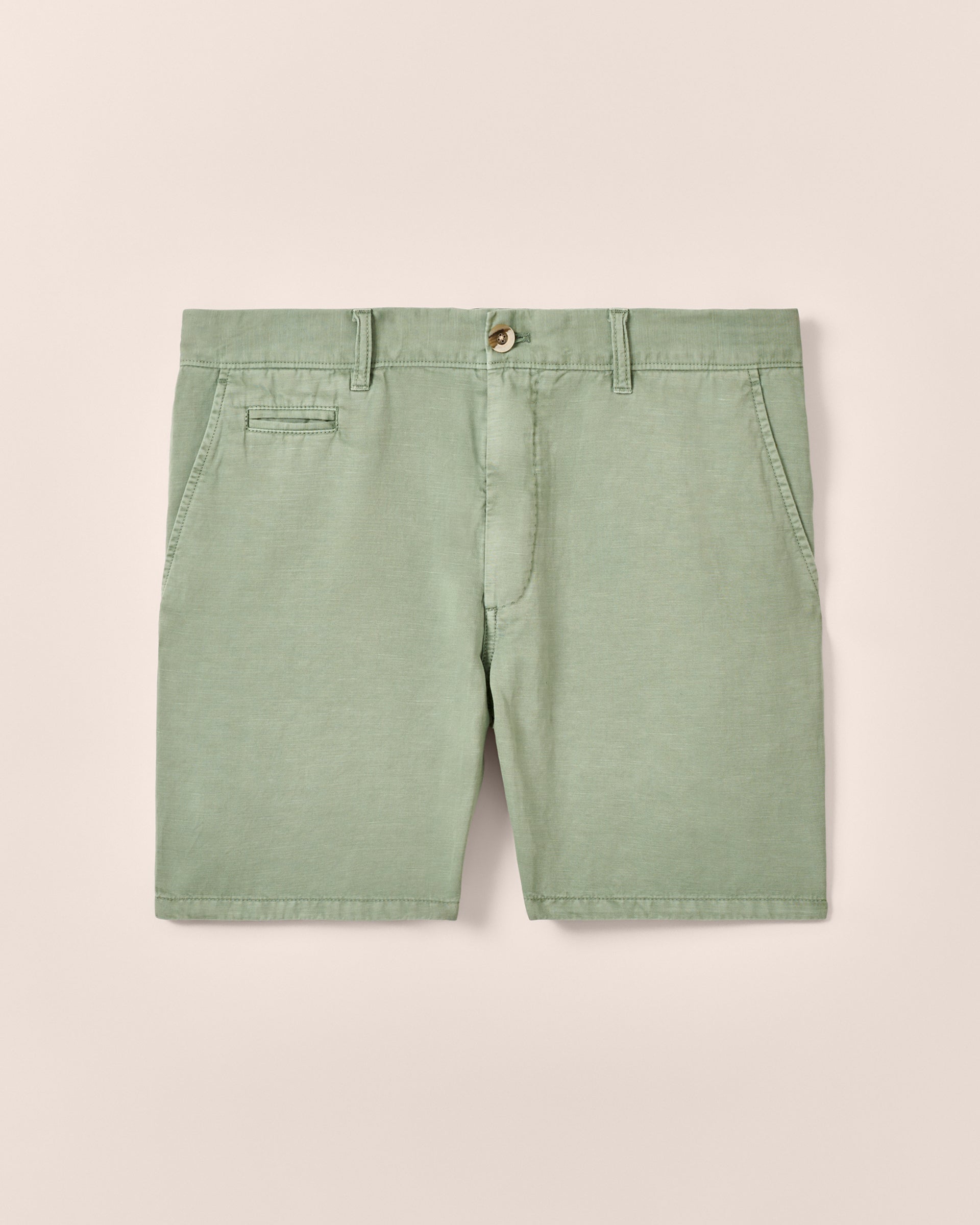 Johnnie-O Melrose Cotton Linen Shorts, Blue Surf