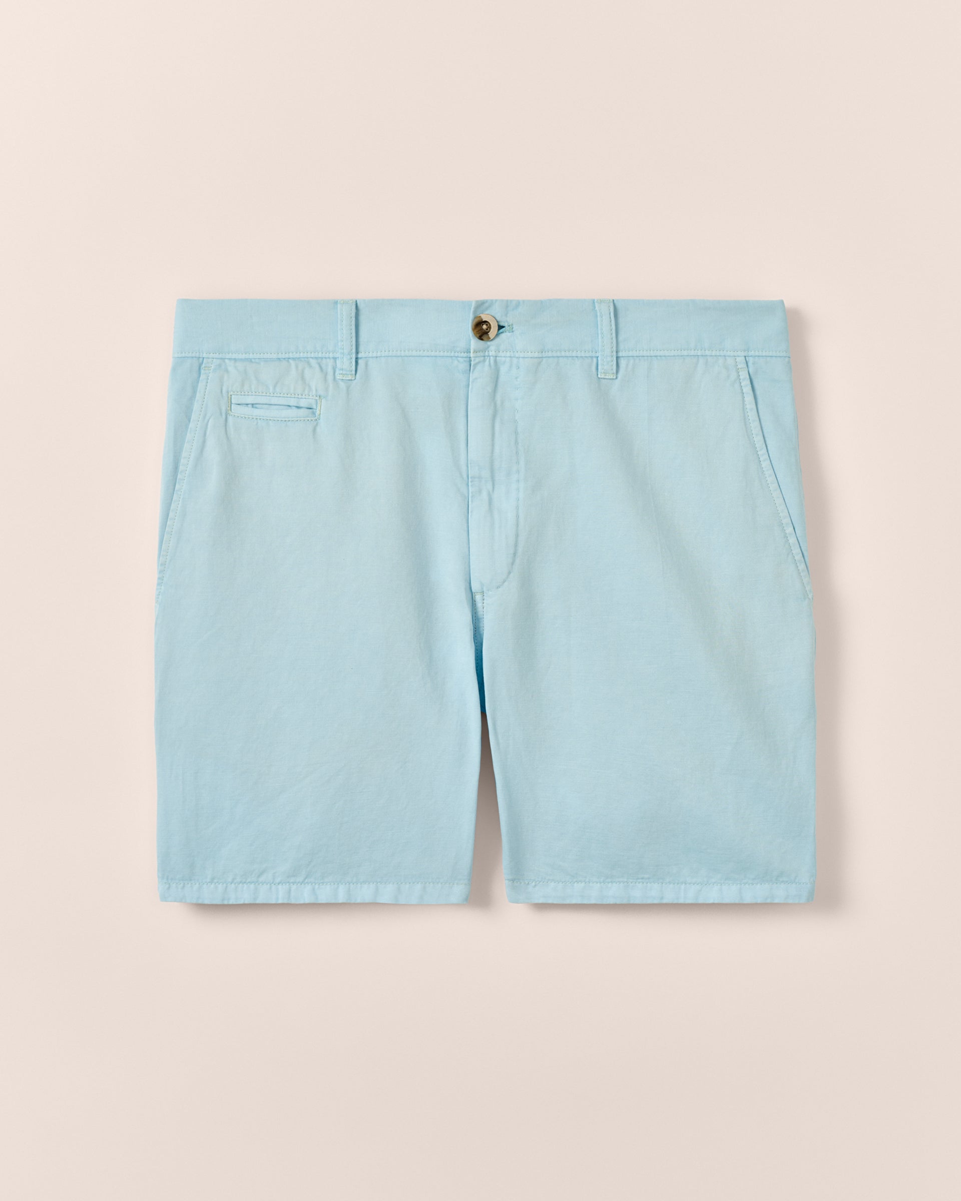 Johnnie-O Melrose Cotton Linen Shorts, Haze