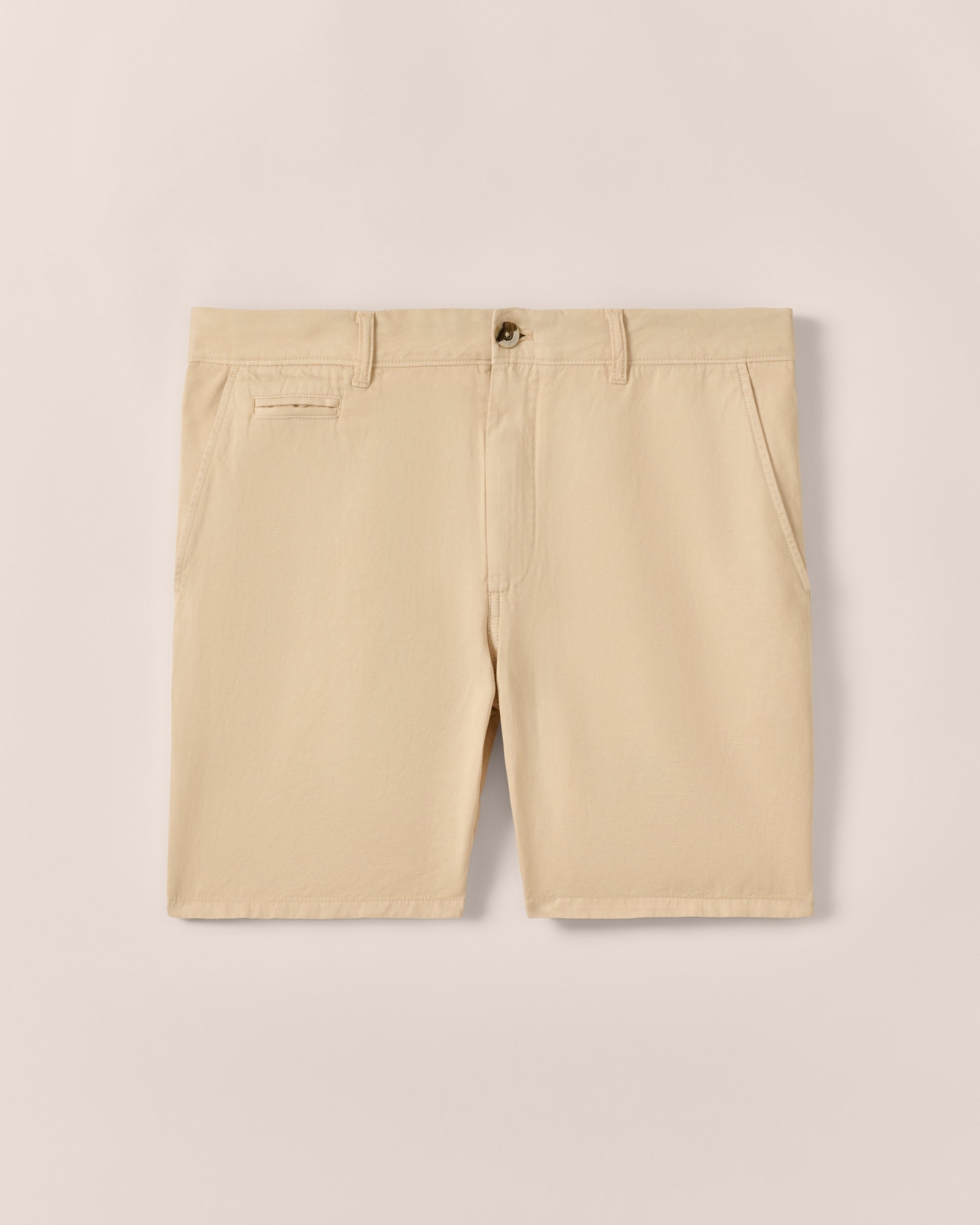 Johnnie-O Melrose Cotton Linen Shorts, Stone