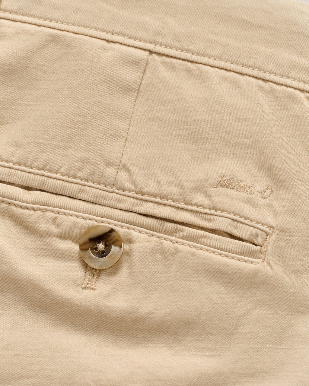 Johnnie-O Melrose Cotton Linen Shorts, Stone