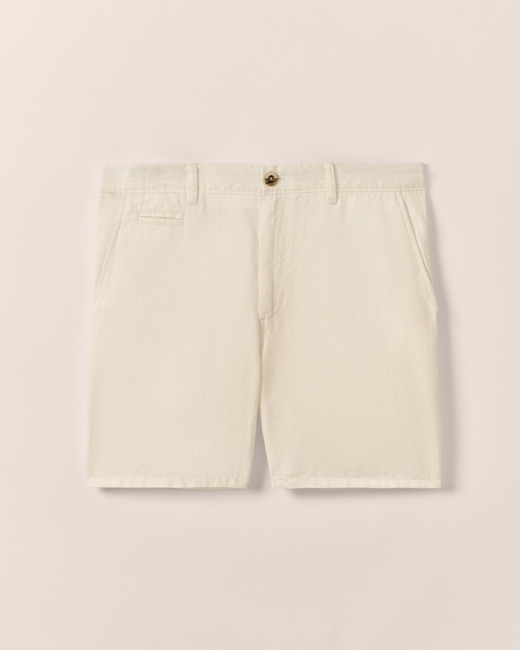 Johnnie-O Melrose Cotton Linen Shorts, White