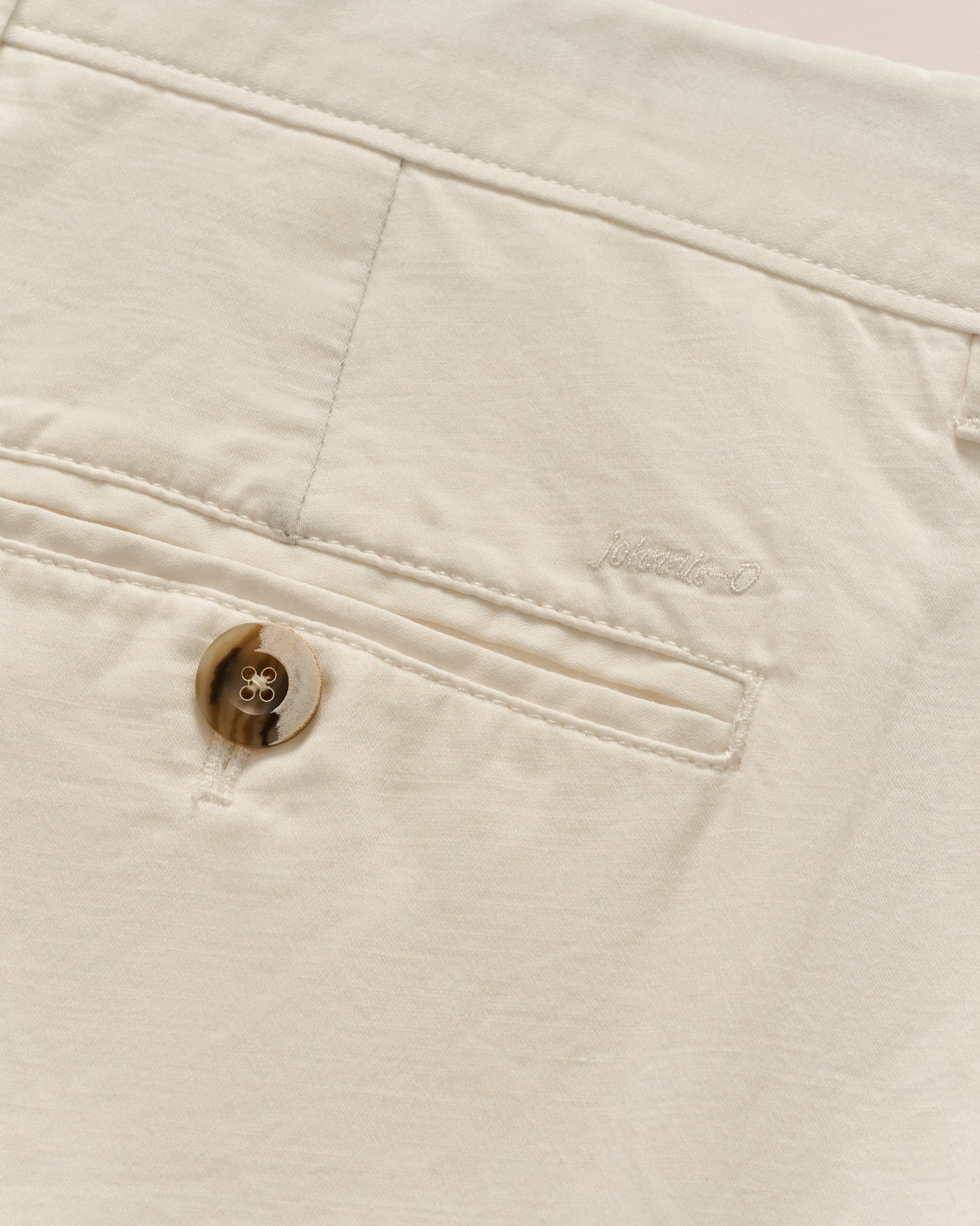 Johnnie-O Melrose Cotton Linen Shorts, White
