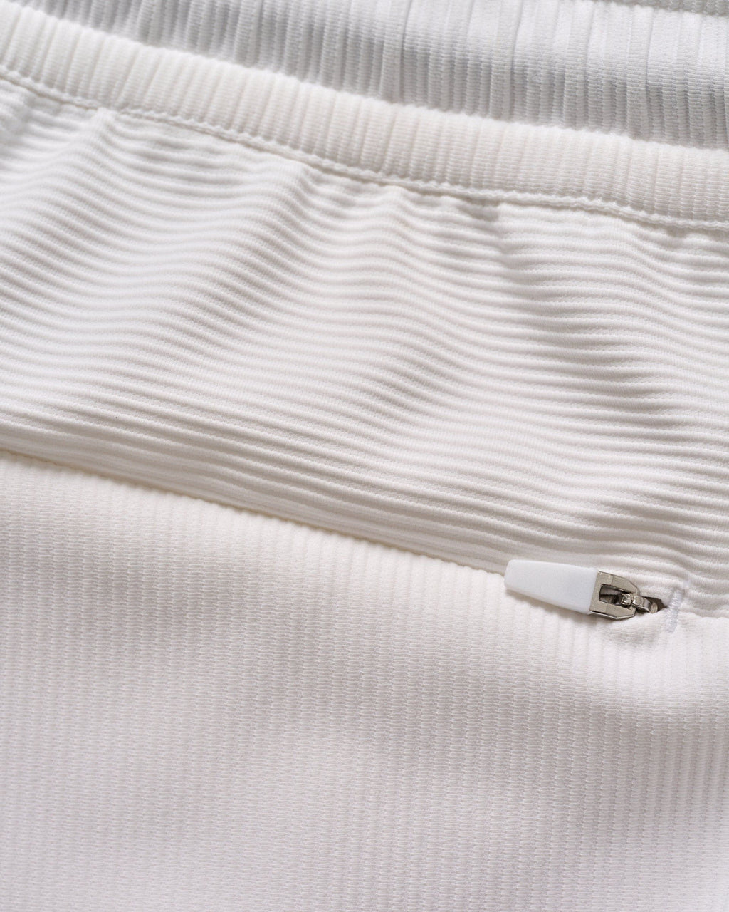 Johnnie-O Jumpin Ribbed Knit Performance Shorts, White