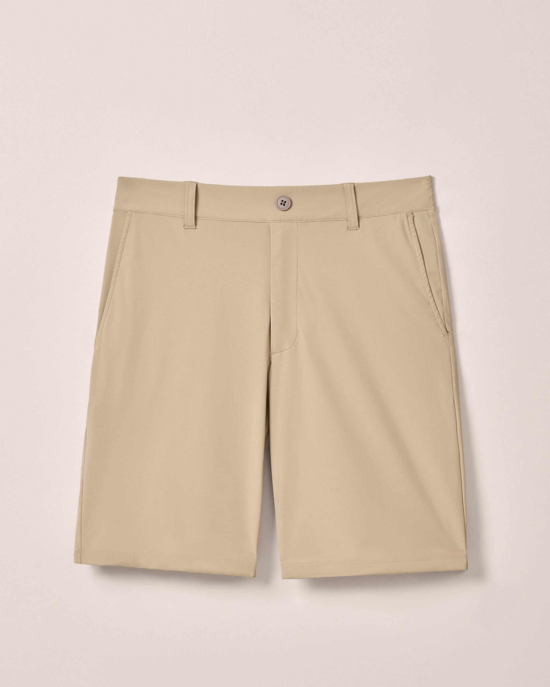 Johnnie-O Fusion Knit Performance Pull-On Short - 7", Khaki