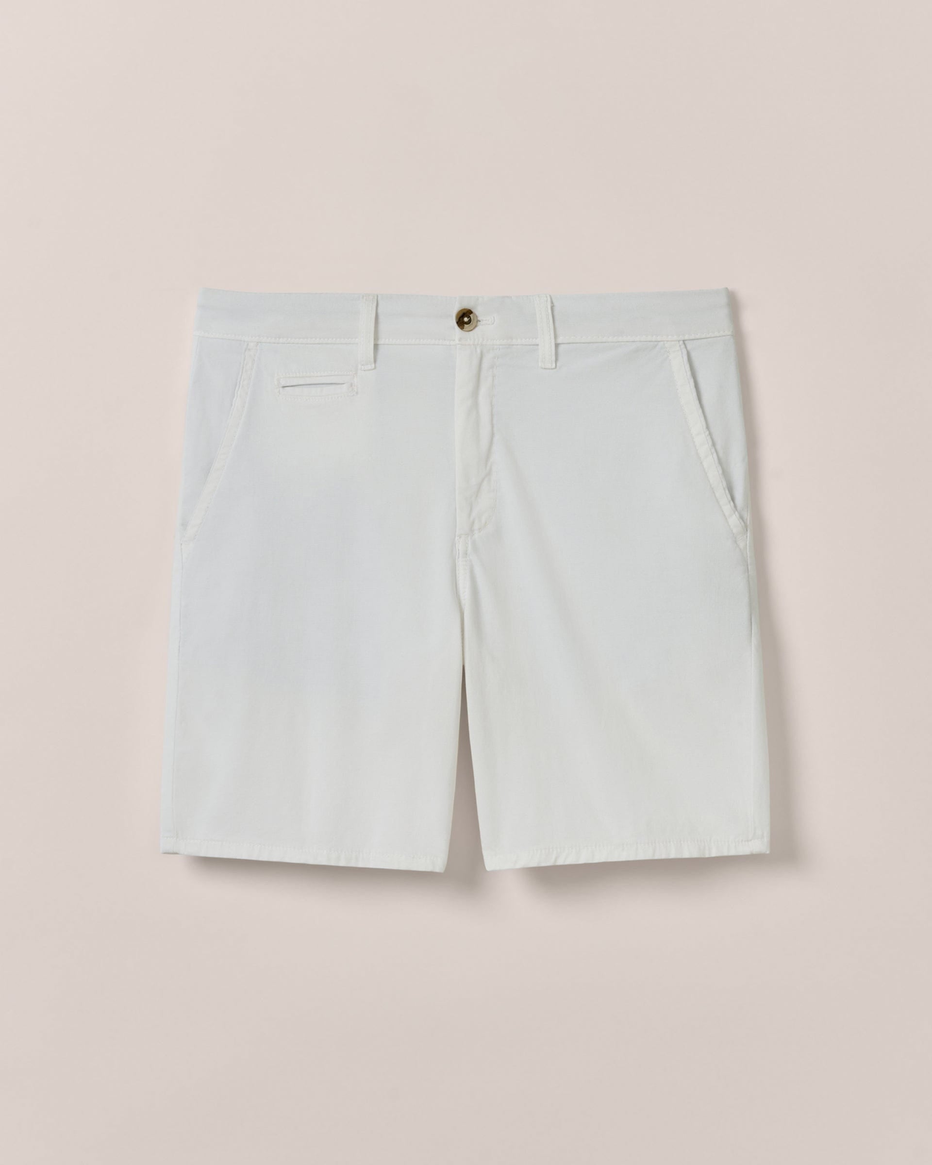 Johnnie-O Nassau Cotton Blend Shorts, White