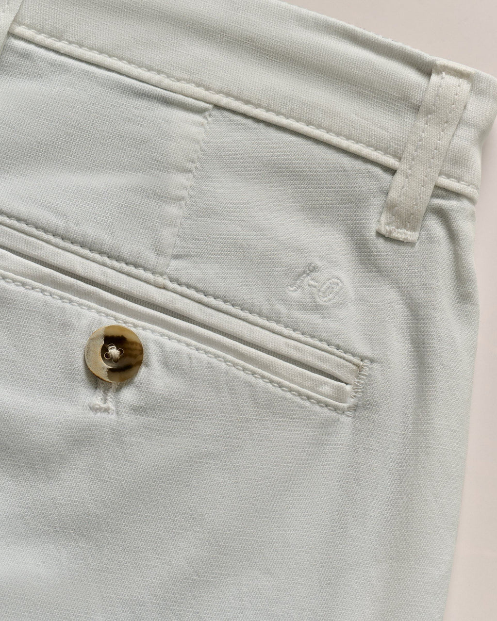 Johnnie-O Nassau Cotton Blend Shorts, White