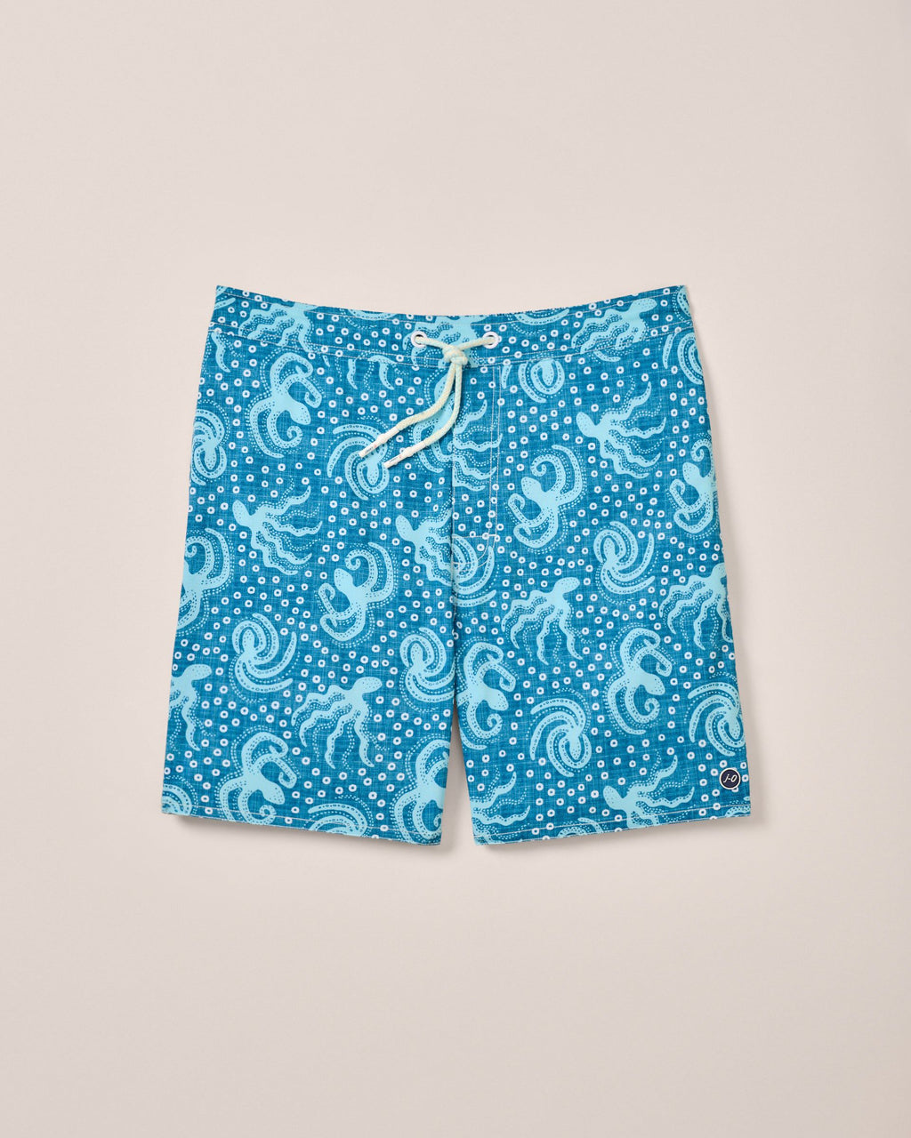 Johnnie-O The Half Elastic 7" Surf Shorts, Big Blue