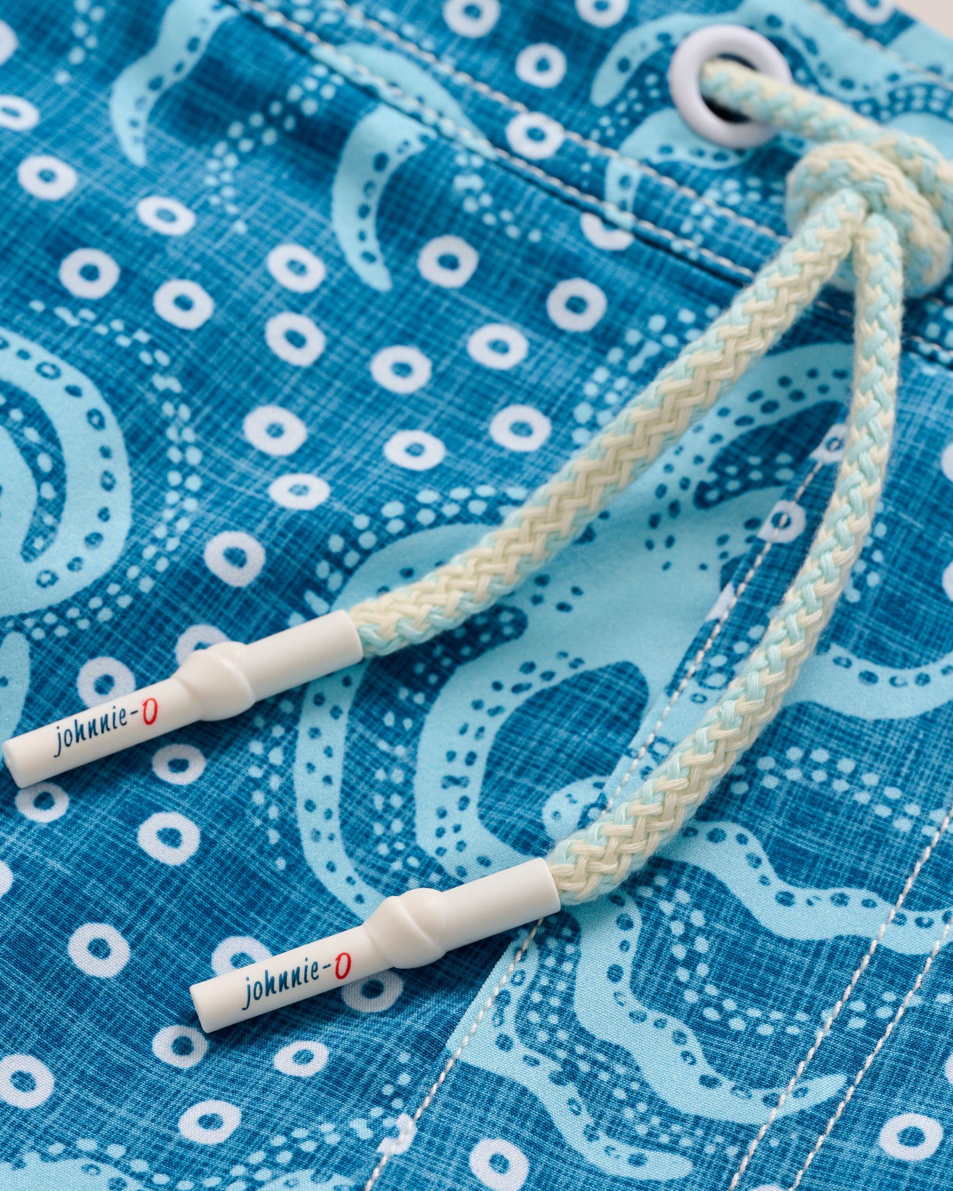 Johnnie-O The Half Elastic 7" Surf Shorts, Big Blue