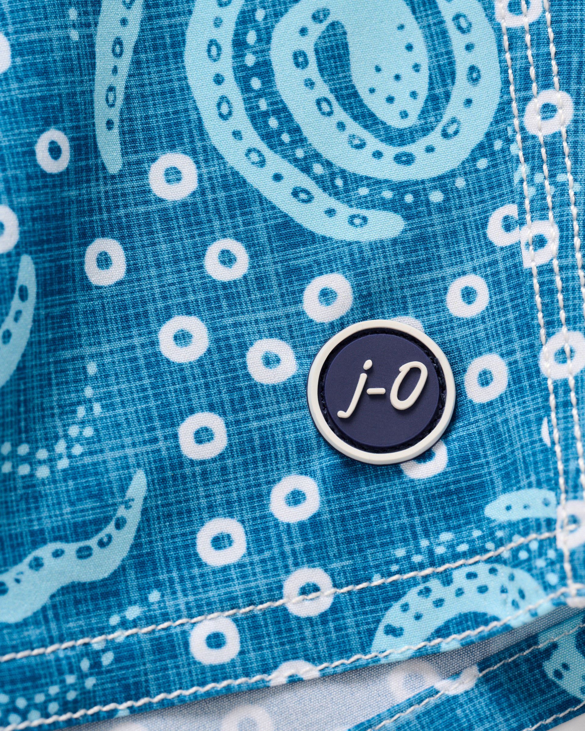 Johnnie-O The Half Elastic 7" Surf Shorts, Big Blue