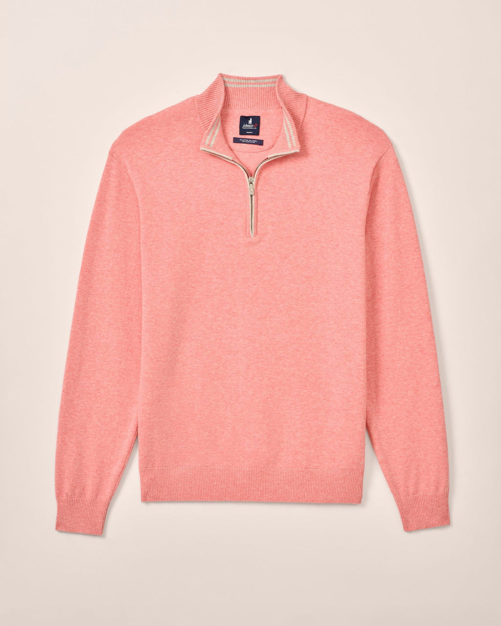Johnnie-O Desmond Plaited Cotton Blend 1/4 Zip Sweater