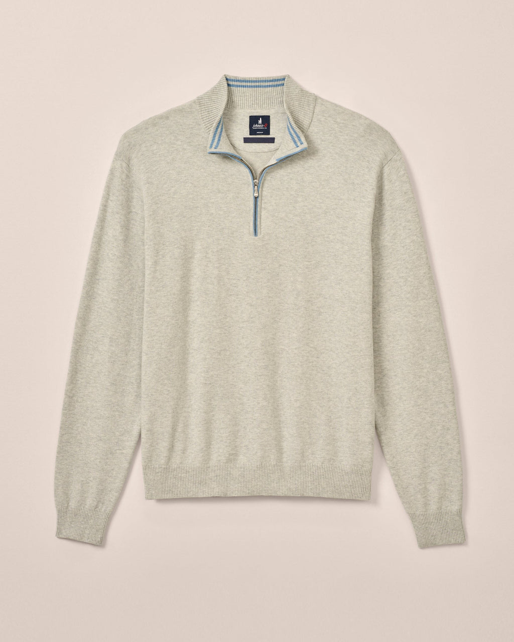 Johnnie-O Desmond Plaited Cotton Blend 1/4 Zip Sweater