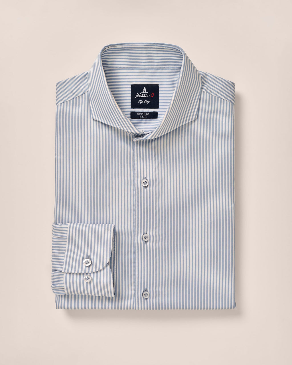 Johnnie-O Tencel Button Down Shirt - Judes Stripe, Laguna Blue
