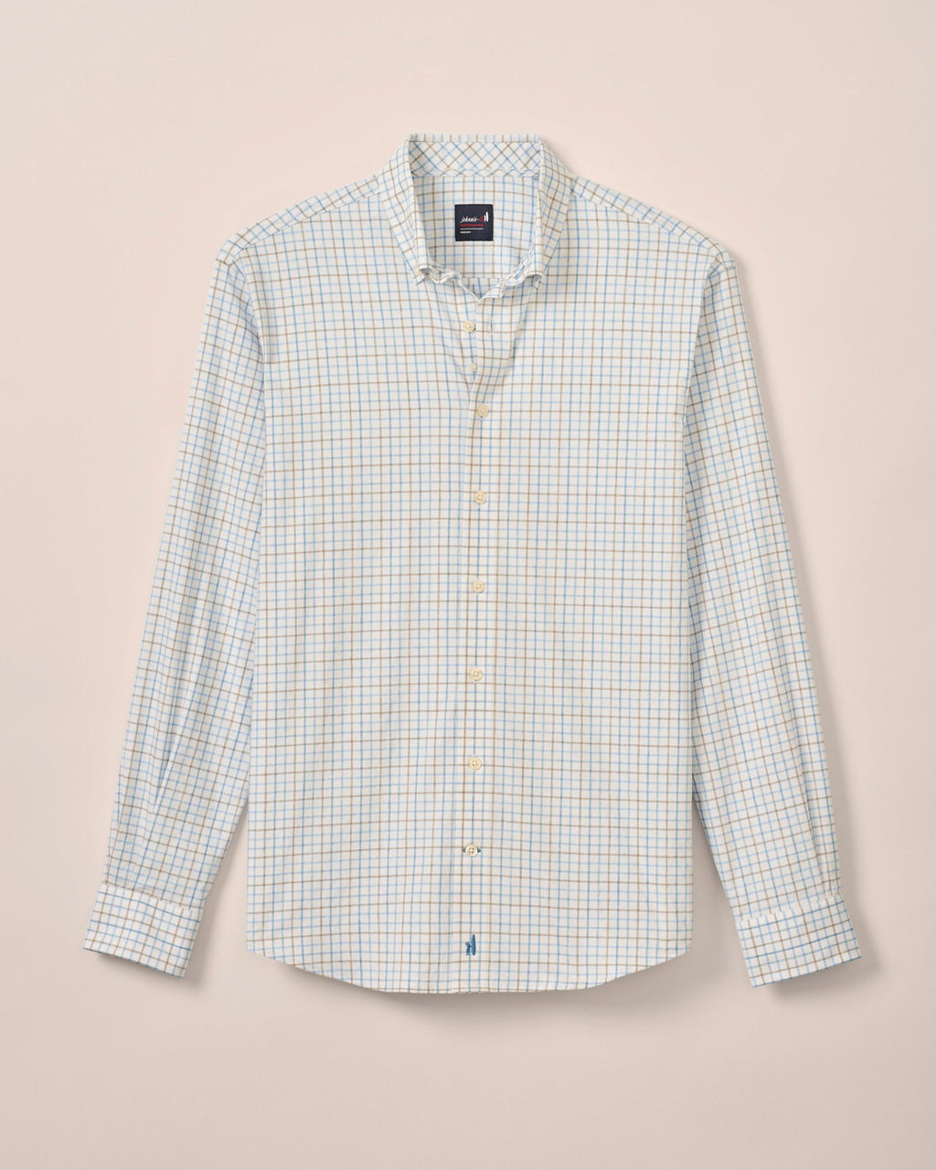 Johnnie-O Everyday Performance Button Down Shirt - Paddock Tattersall, Maliblu