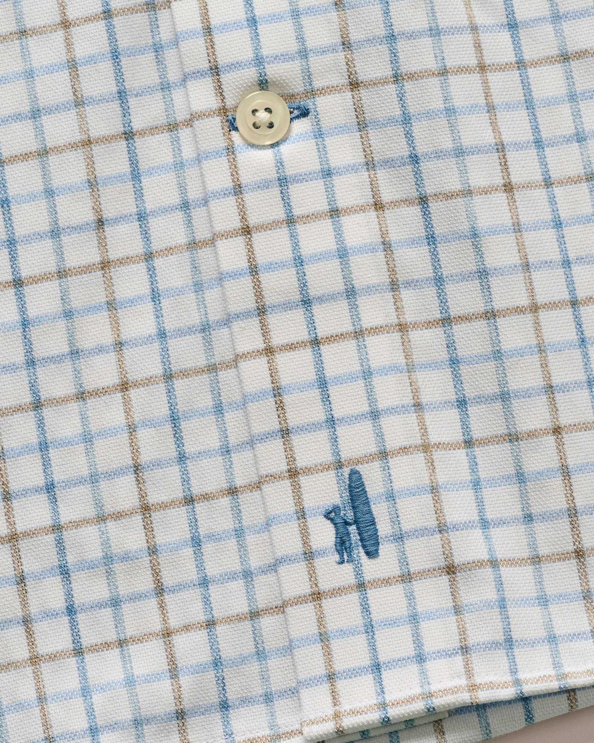 Johnnie-O Everyday Performance Button Down Shirt - Paddock Tattersall, Maliblu