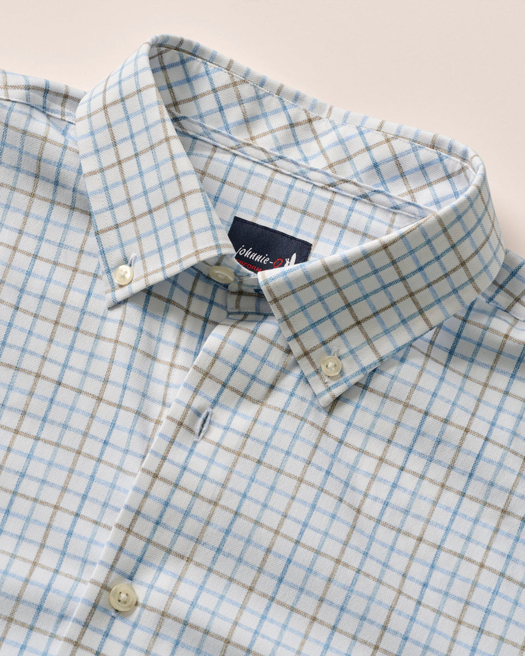 Johnnie-O Everyday Performance Button Down Shirt - Paddock Tattersall, Maliblu