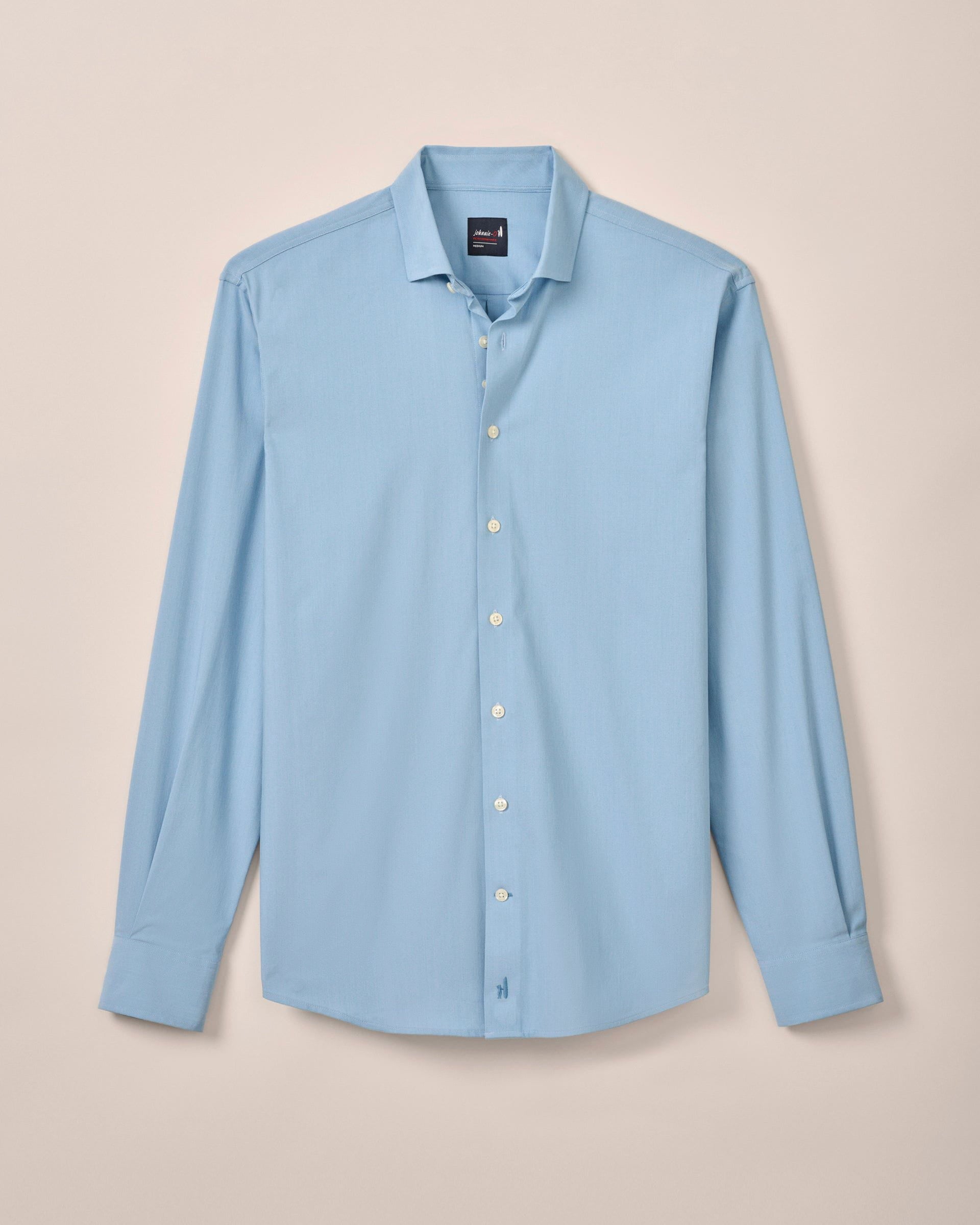 Johnnie-O Everyday Performance Button Down Shirt - Queens Oxford Solid, Laguna Blue