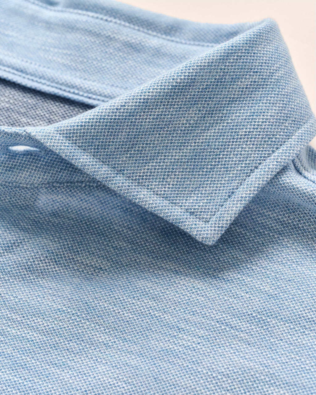 Johnnie-O Short-Sleeve Knit Pique Button-Down Shirt - Tasca