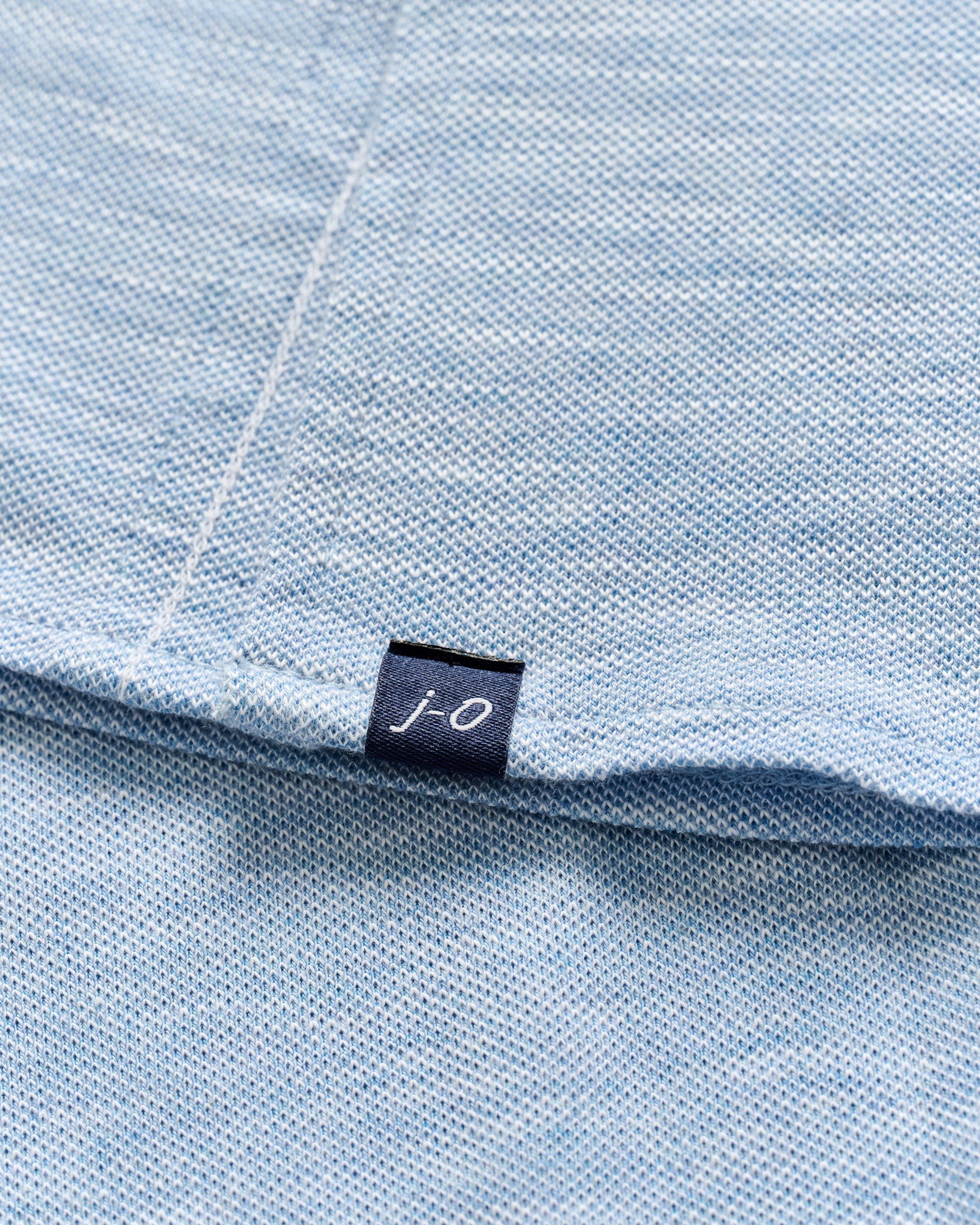 Johnnie-O Short-Sleeve Knit Pique Button-Down Shirt - Tasca