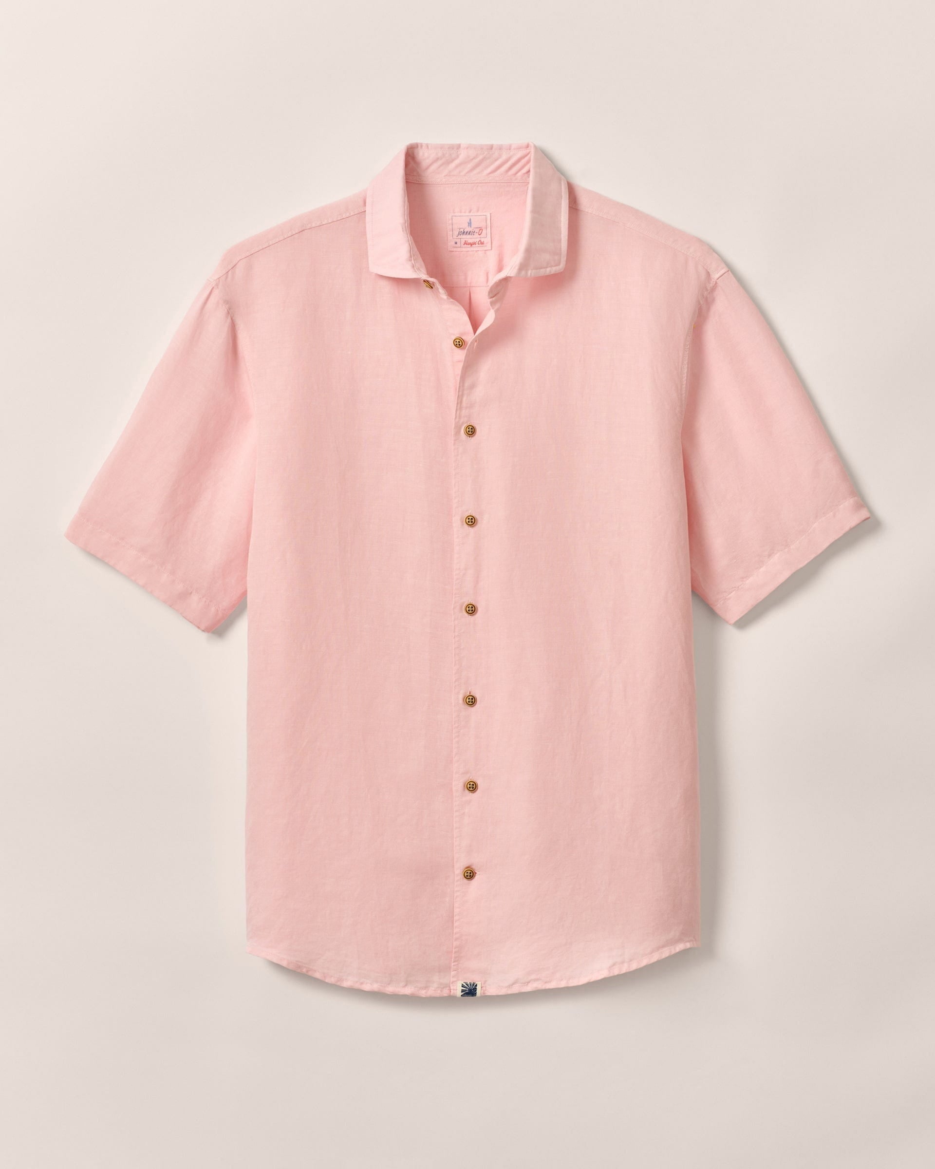 Johnnie-O Short Sleeve Hangin' Out Linen Button Down Shirt - Gianni