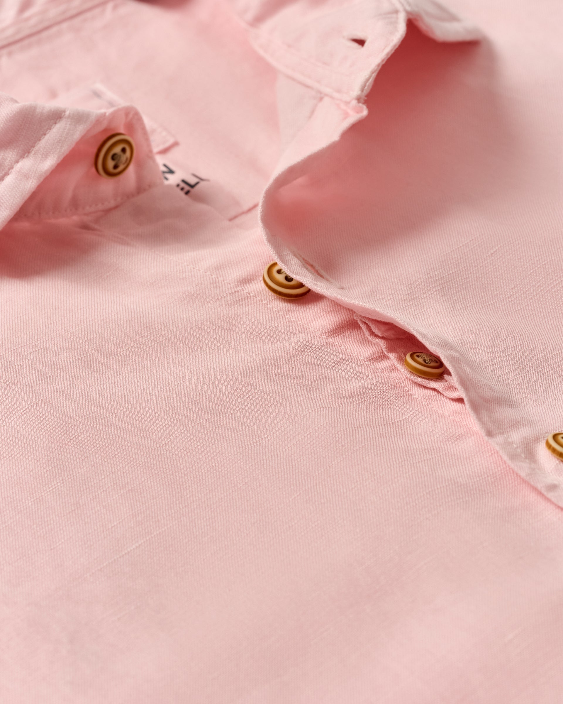 Johnnie-O Garment Dyed Short Sleeve Printed Button Down Shirt - Gianni Solid Knit, Petal