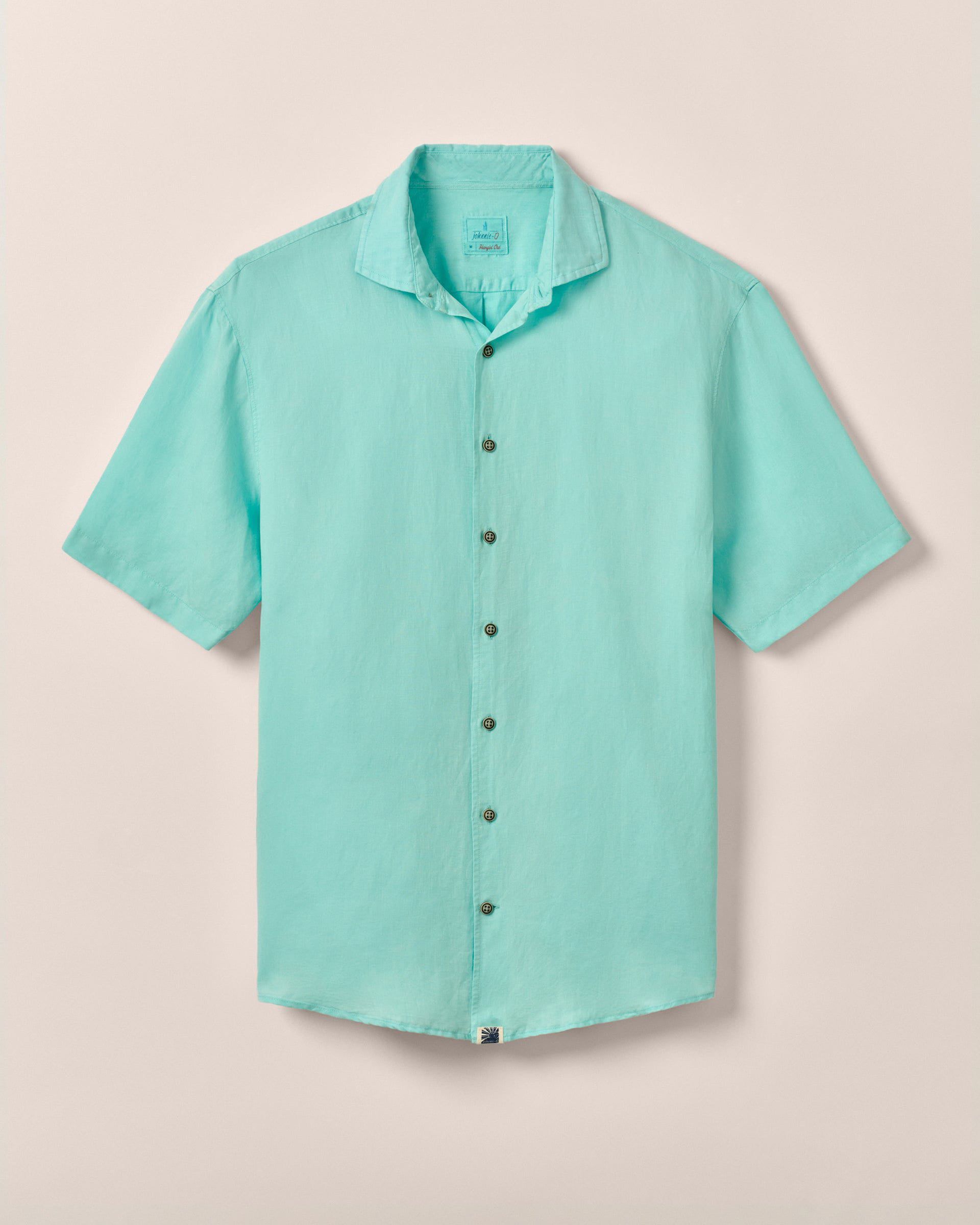 Johnnie-O Short Sleeve Hangin' Out Linen Button Down Shirt - Gianni