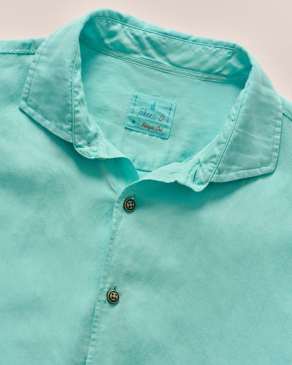 Johnnie-O Short Sleeve Hangin' Out Linen Button Down Shirt - Gianni